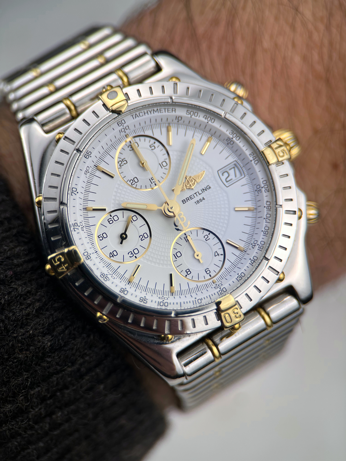 Breitling Chronomat 39mm Weiß 13050