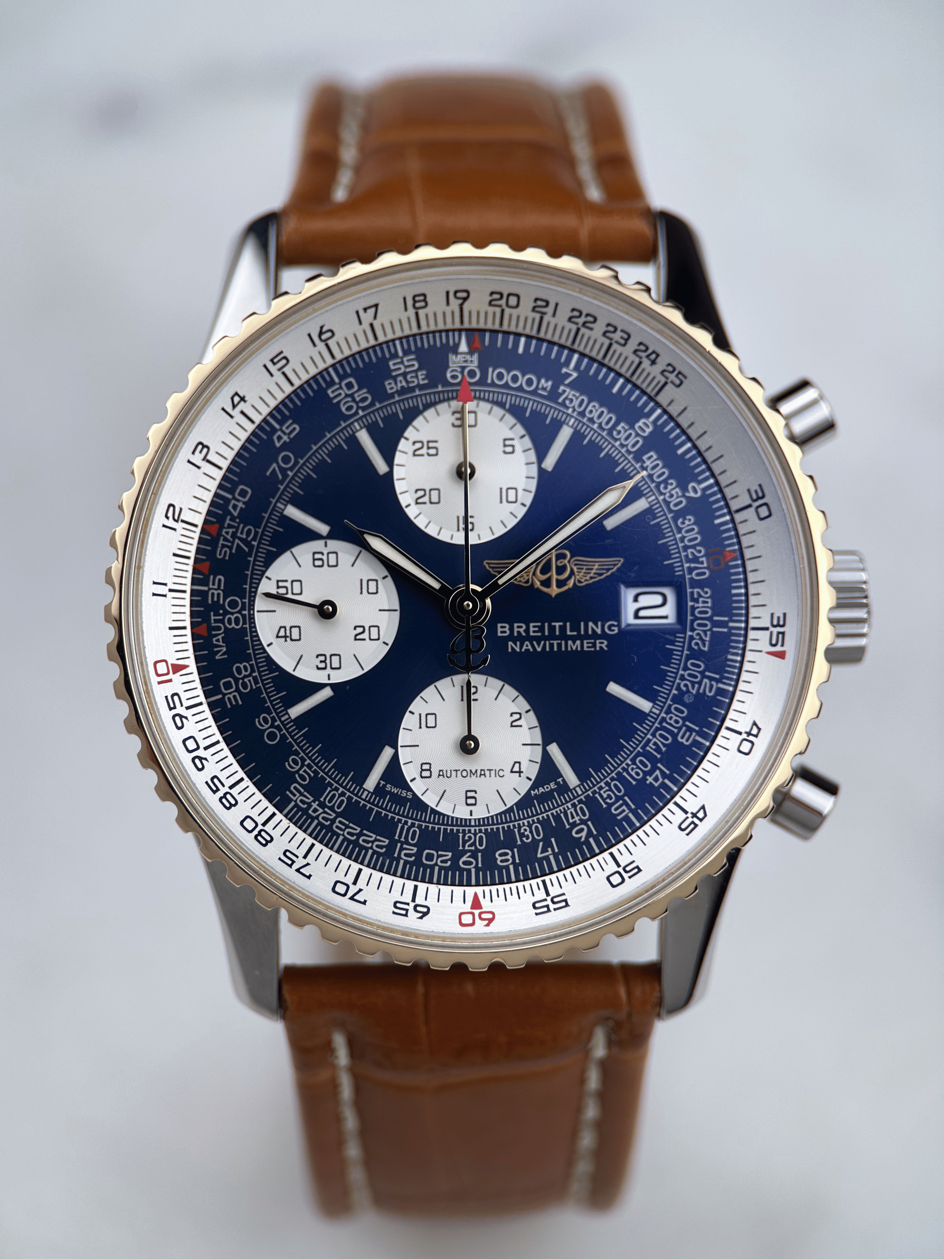 Breitling Old Navitimer Blau D13022 Automatik Service 2026