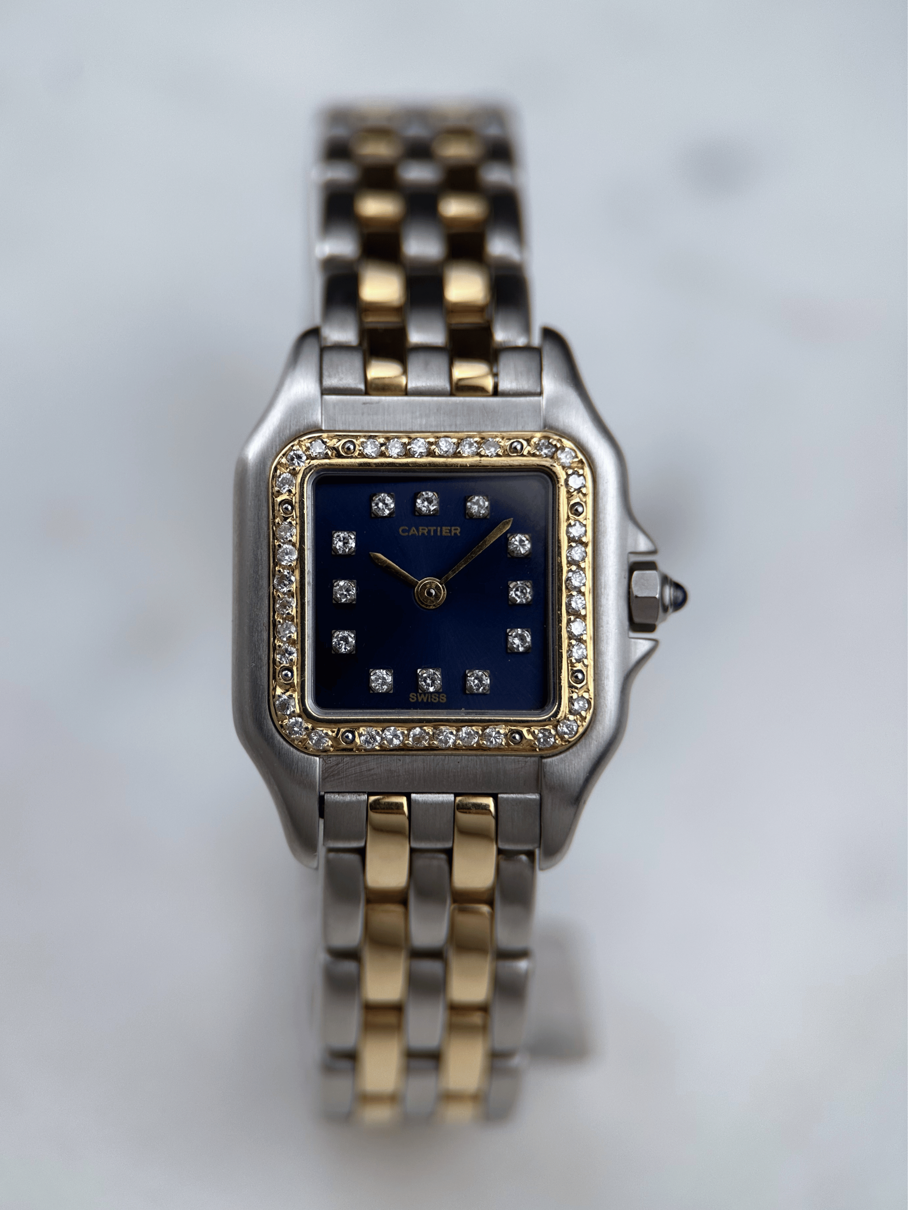 Cartier Panthere Lady Blau Brillant Aftermarket 166921 Fullset 1989