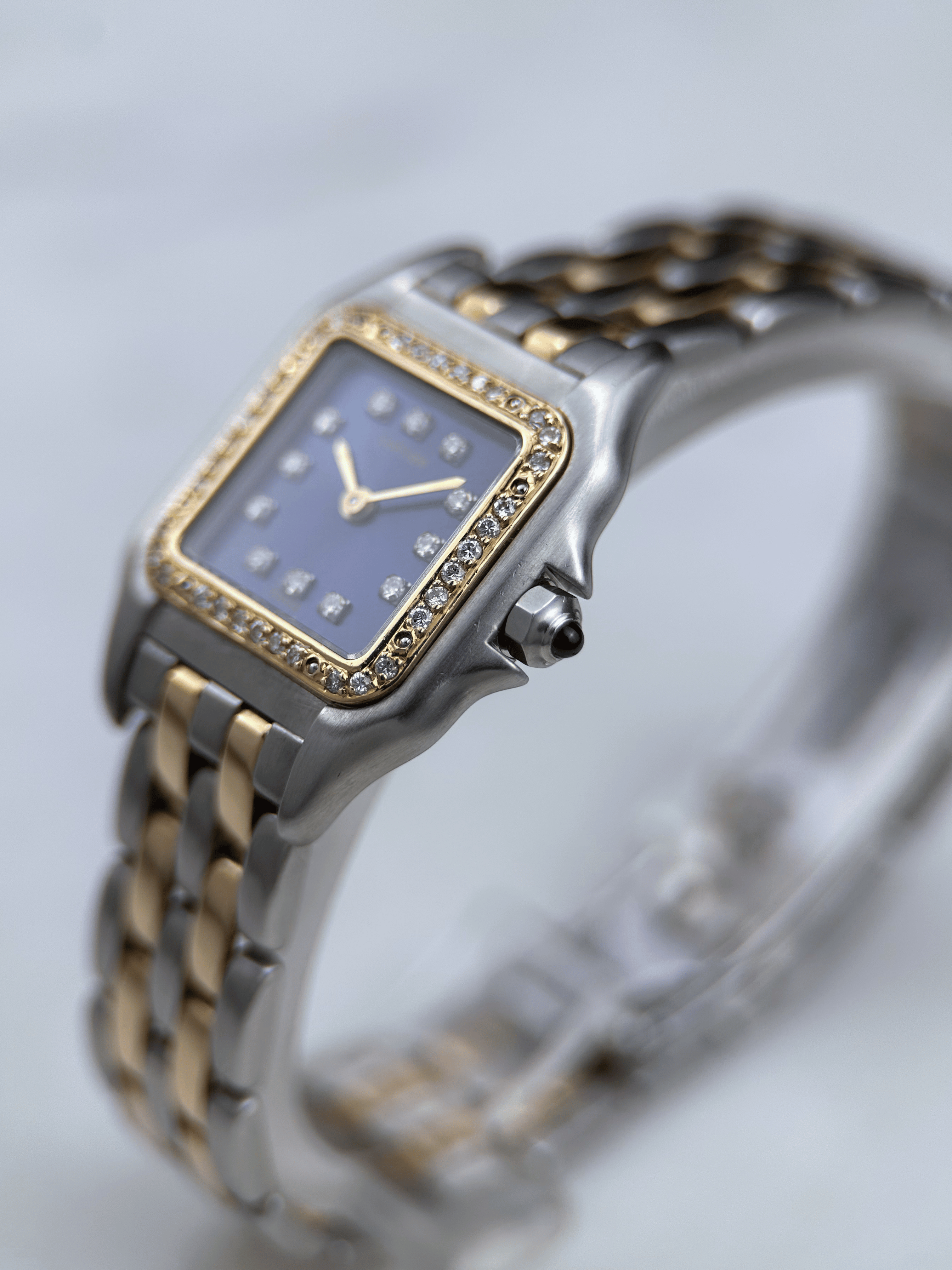 Cartier Panthere Lady Blau Brillant Aftermarket 166921 Fullset 1989