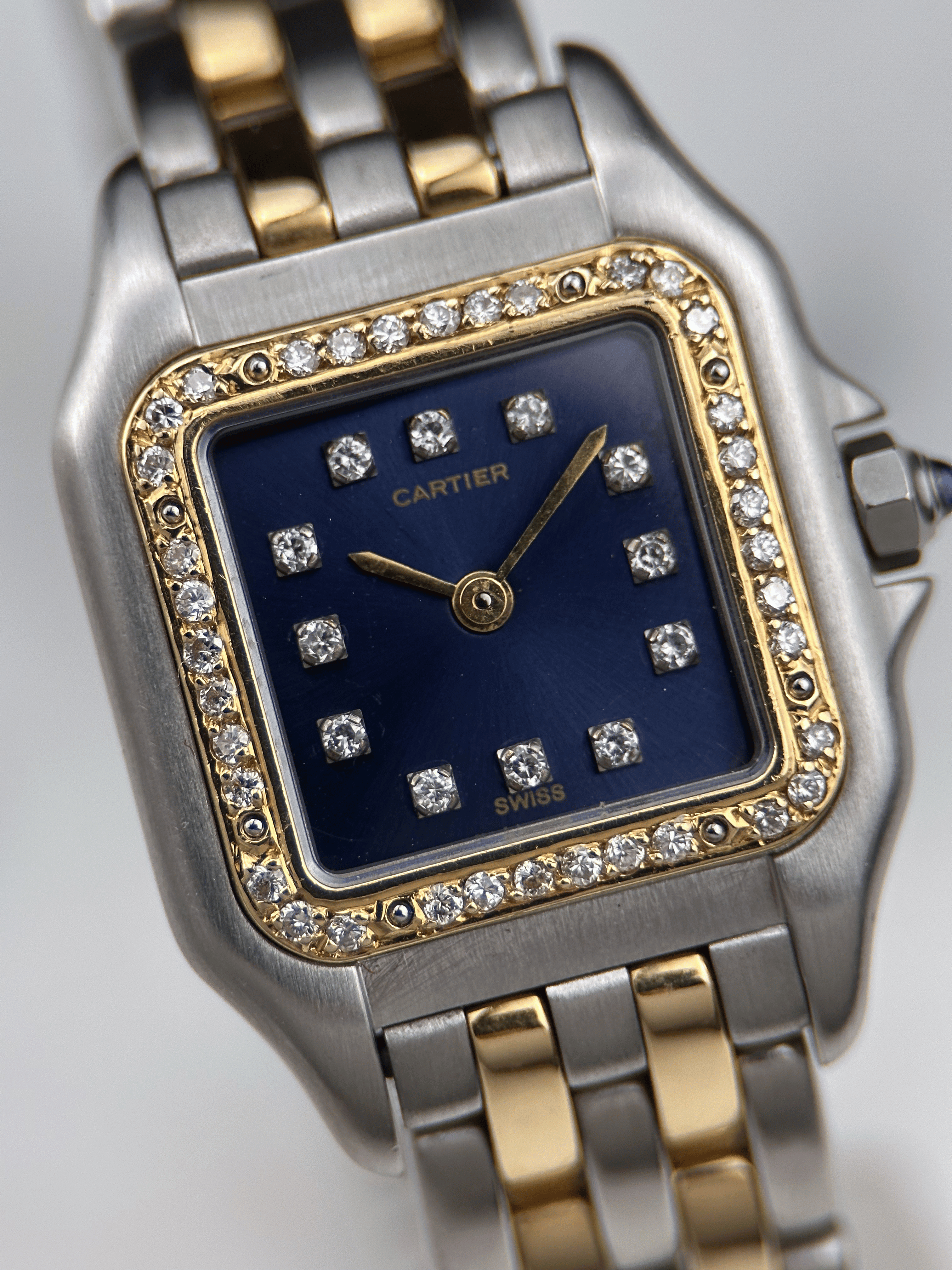 Cartier Panthere Lady Blau Brillant Aftermarket 166921 Fullset 1989