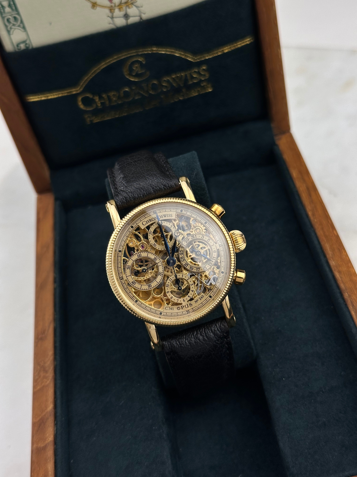 Chronoswiss Opus Skeletton 18K Gelbgold CH7521 Fullset 1997