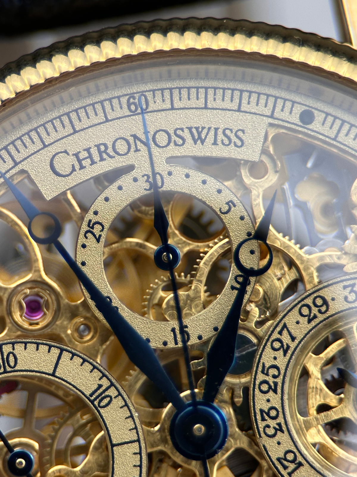 Chronoswiss Opus Skeletton 18K Gelbgold CH7521 Fullset 1997