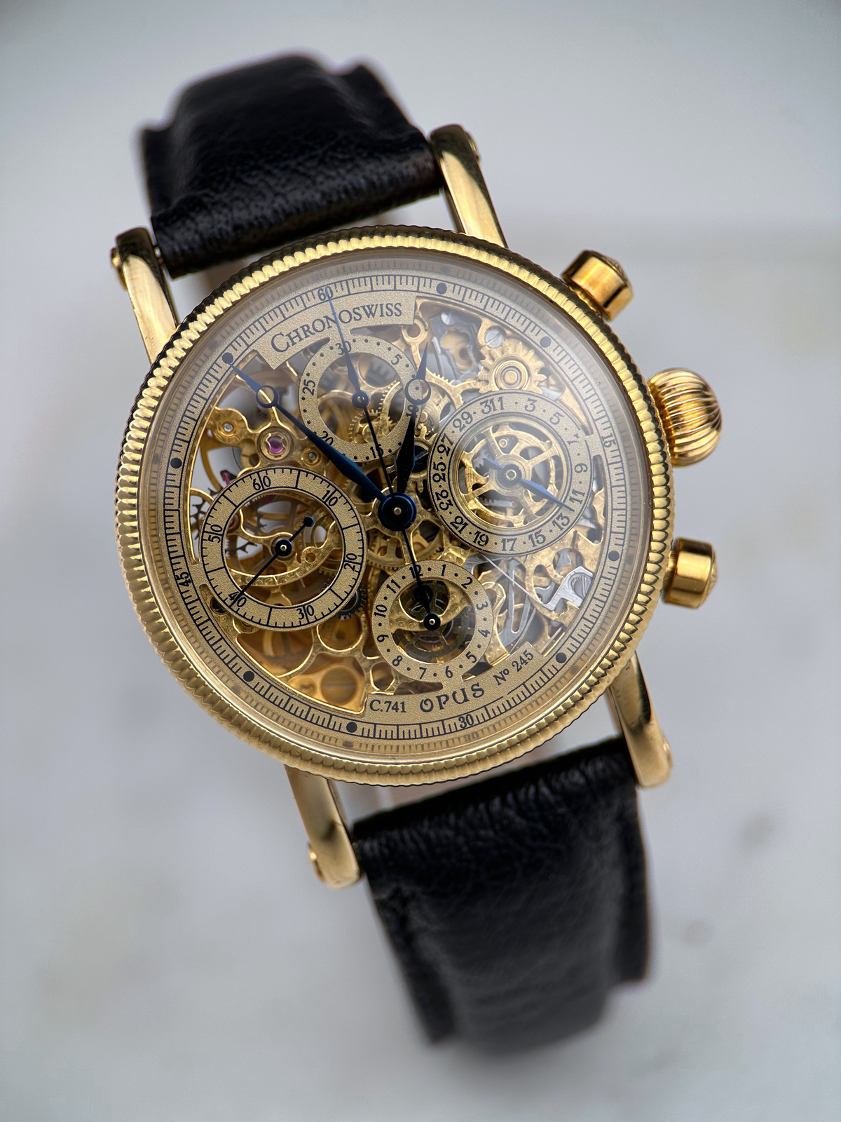 Chronoswiss Opus Skeletton 18K Gelbgold CH7521 Fullset 1997