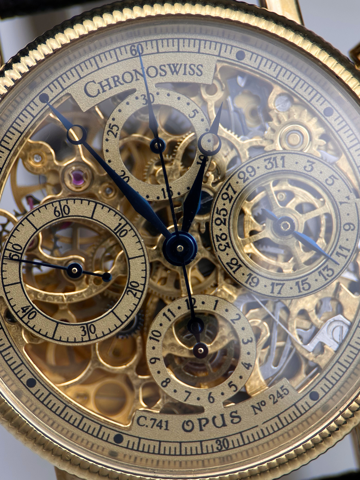 Chronoswiss Opus Skeletton 18K Gelbgold CH7521 Fullset 1997