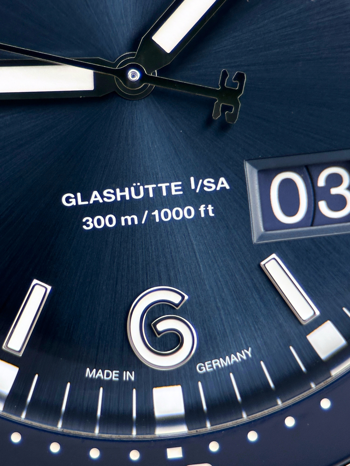 Glashütte SeaQ Panoramadatum 136.13.02.81.08 Blau Fullset 2020