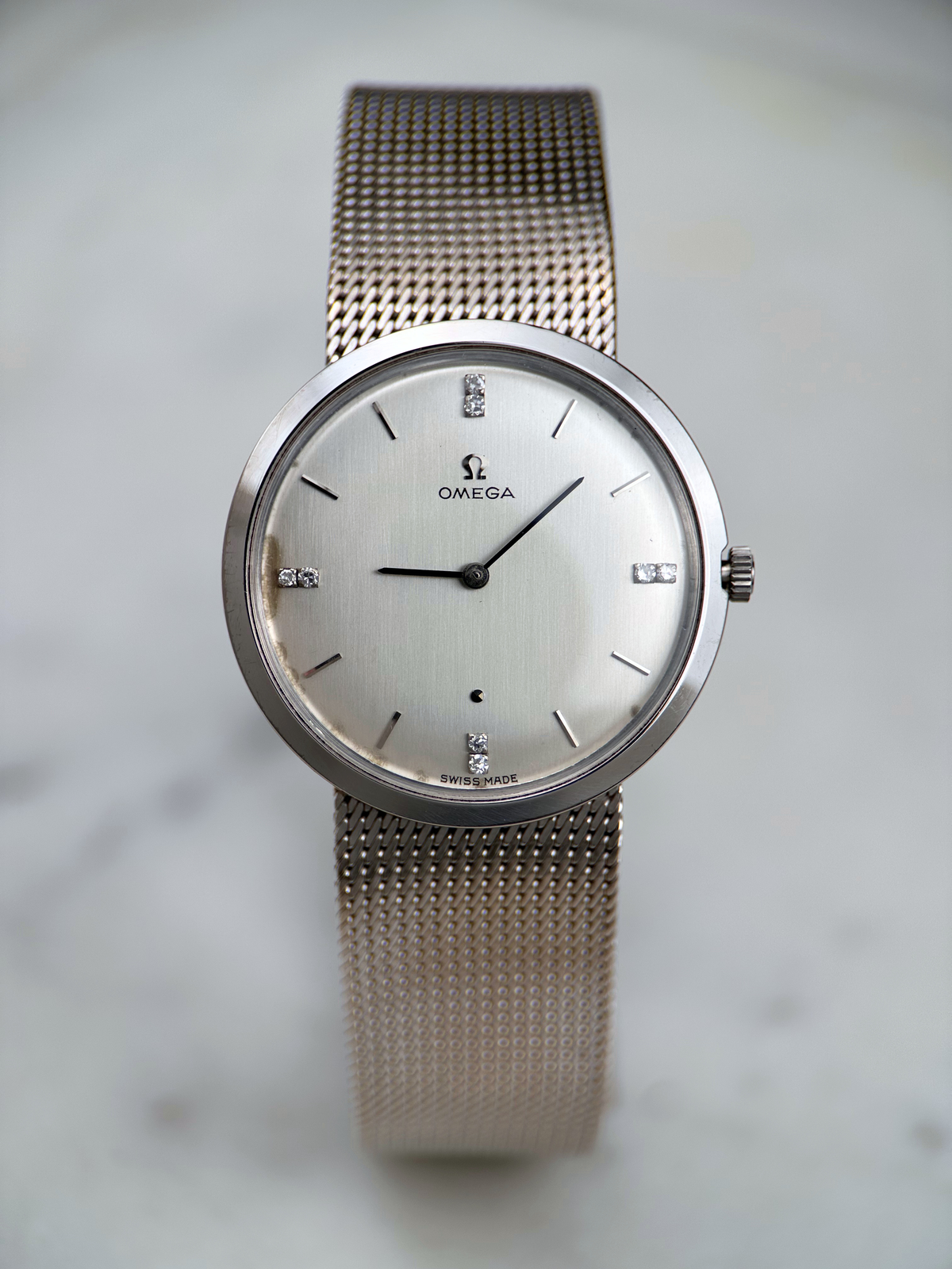 Omega 18K Weißgold 7766 Brillant