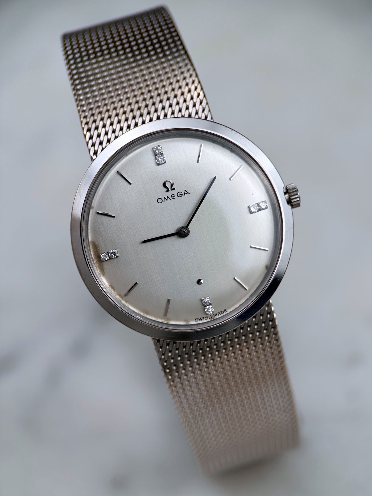 Omega 18K Weißgold 7766 Brillant