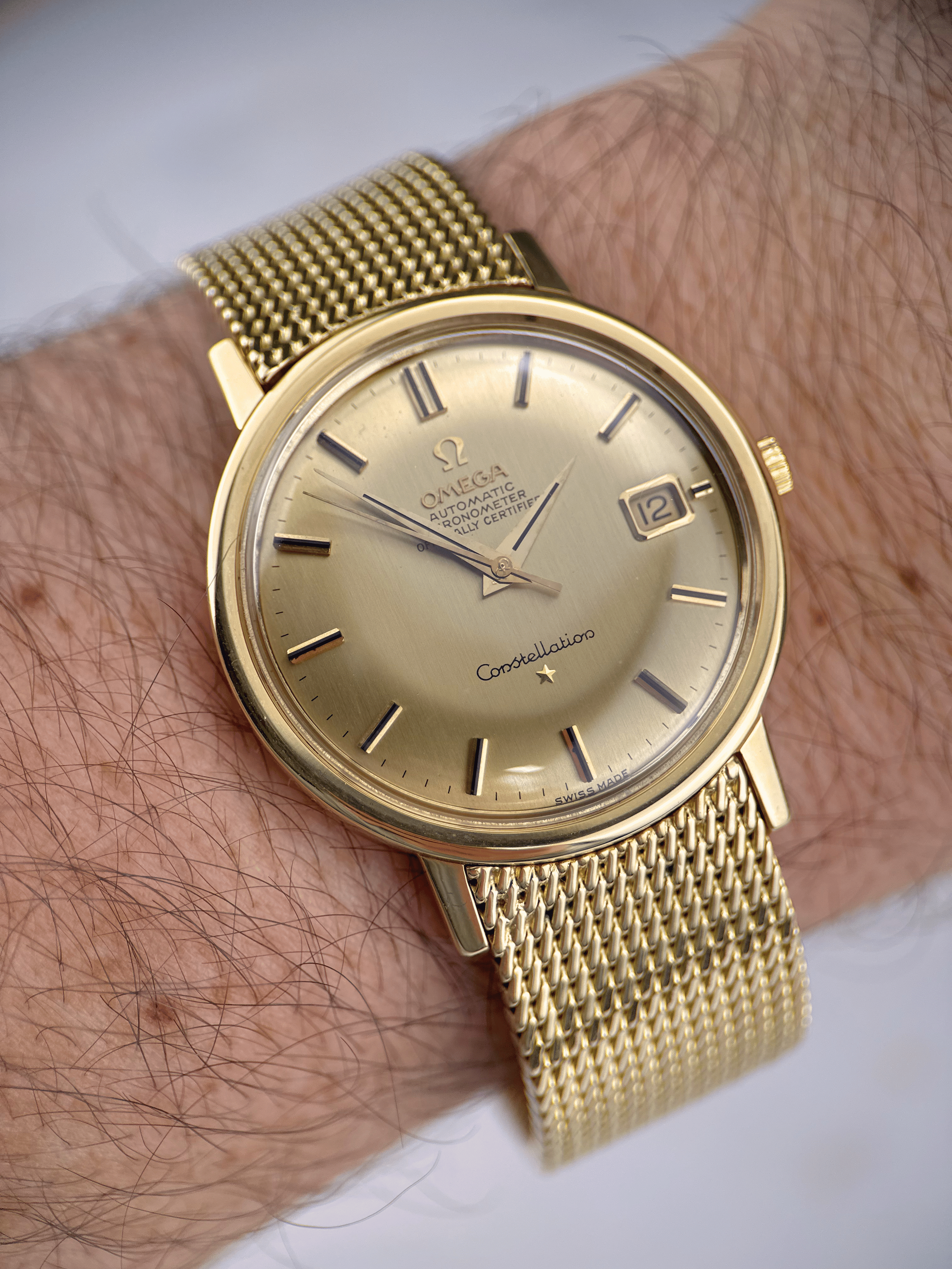 Omega Constellation 18k Gelbgold BA.168014-7006 Fullset 1966