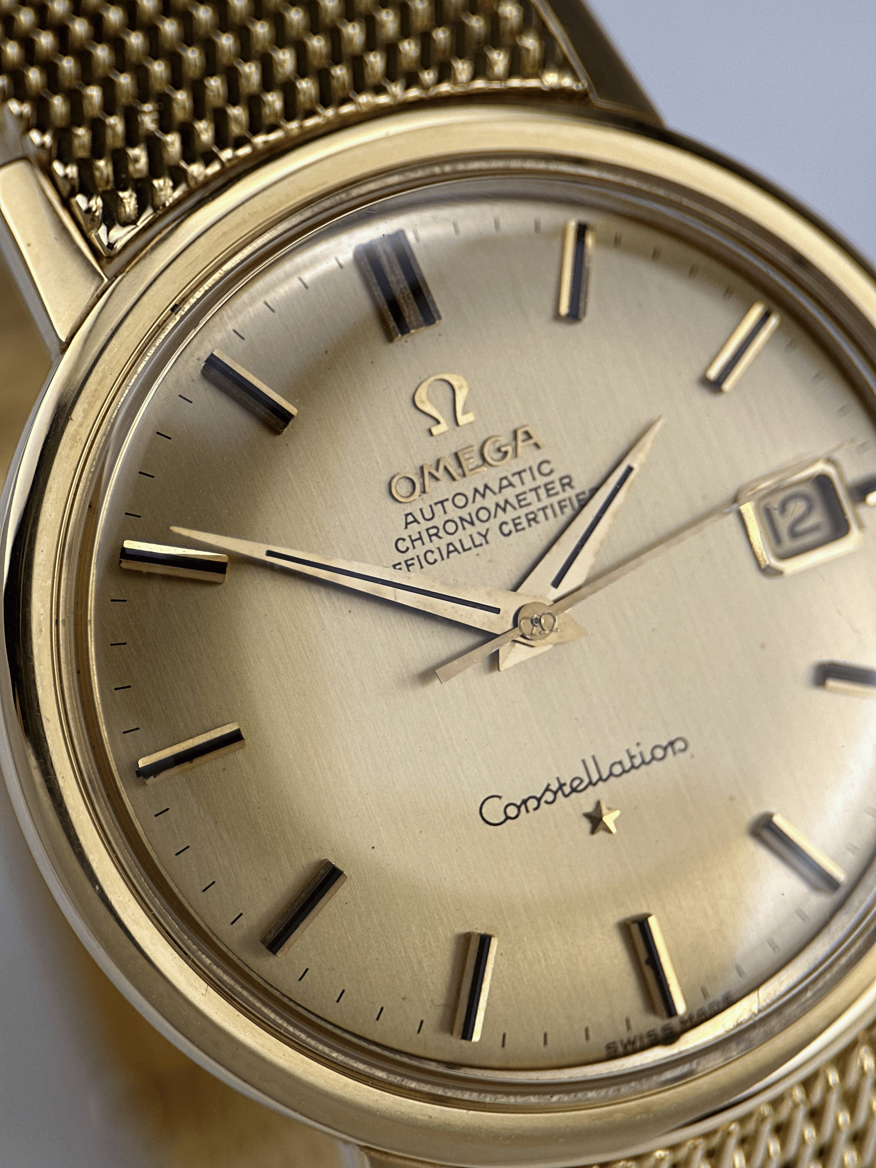 Omega Constellation 18k Gelbgold BA.168014-7006 Fullset 1966