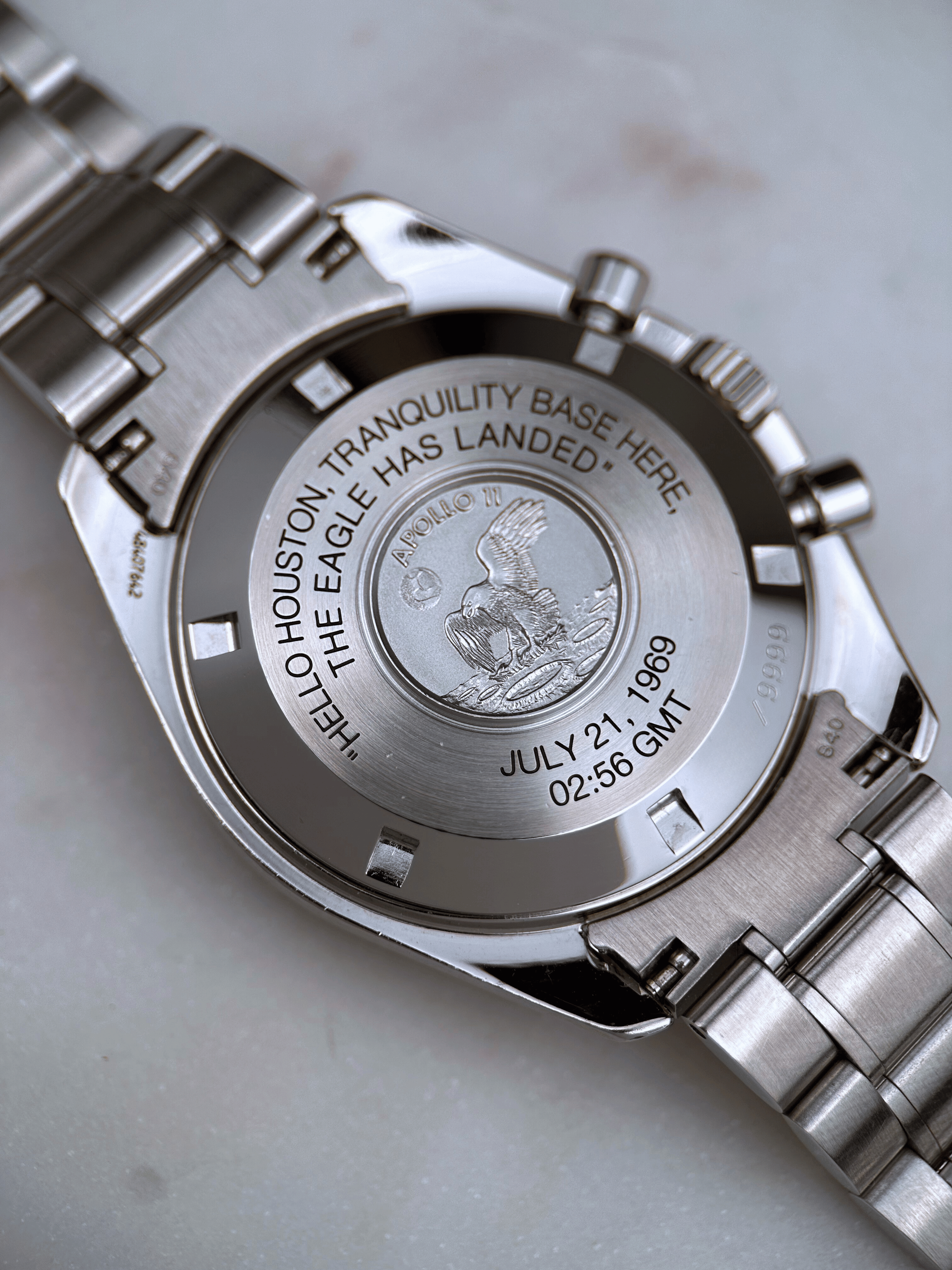 Omega Speedmaster Professional Moonwatch 3560.5000 Apollo XI Limited - Hello Houston Tritium