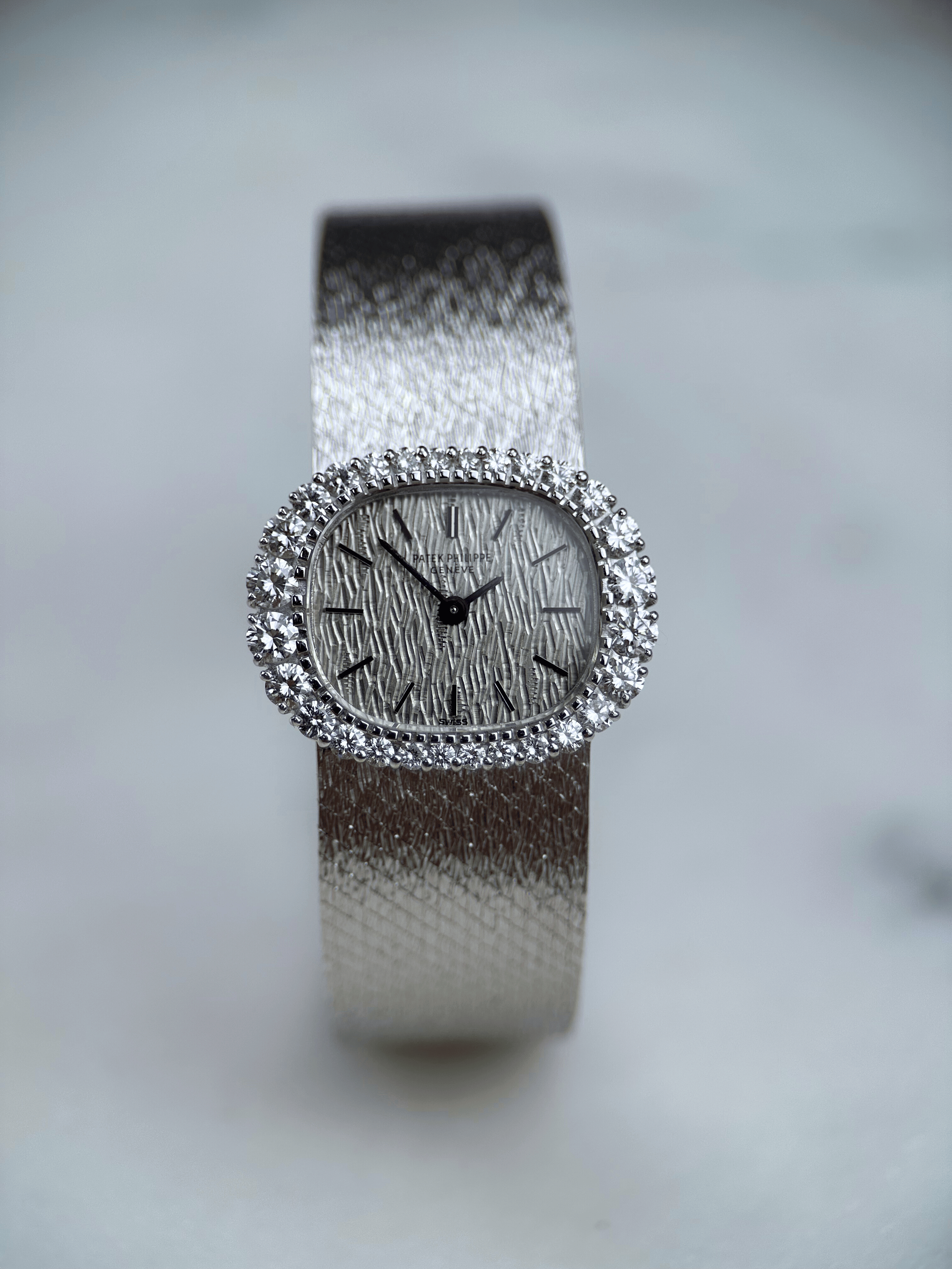 Patek Philippe WG Brillant 3394/1 Org. Papiere 1975