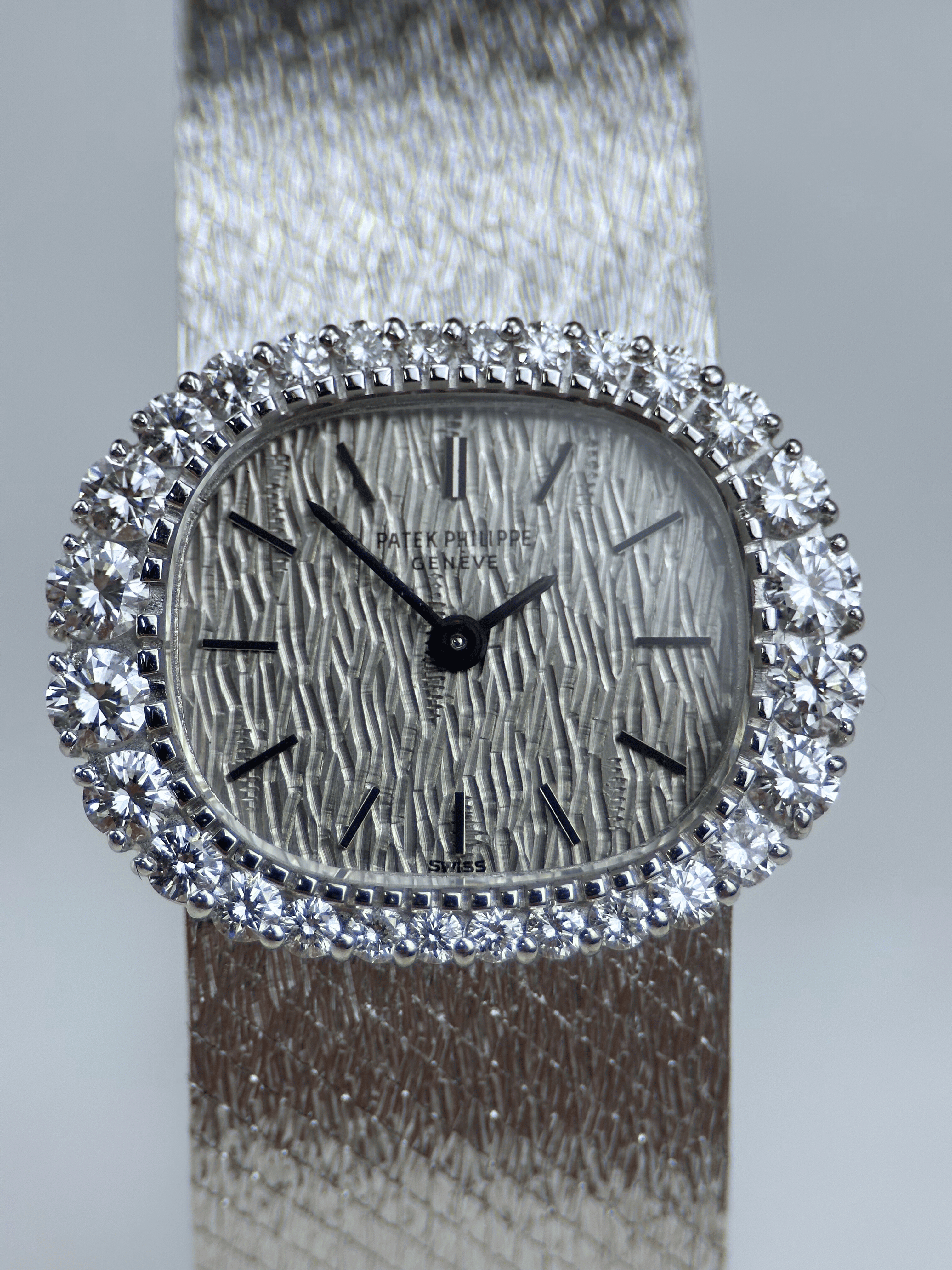 Patek Philippe WG Brillant 3394/1 Org. Papiere 1975
