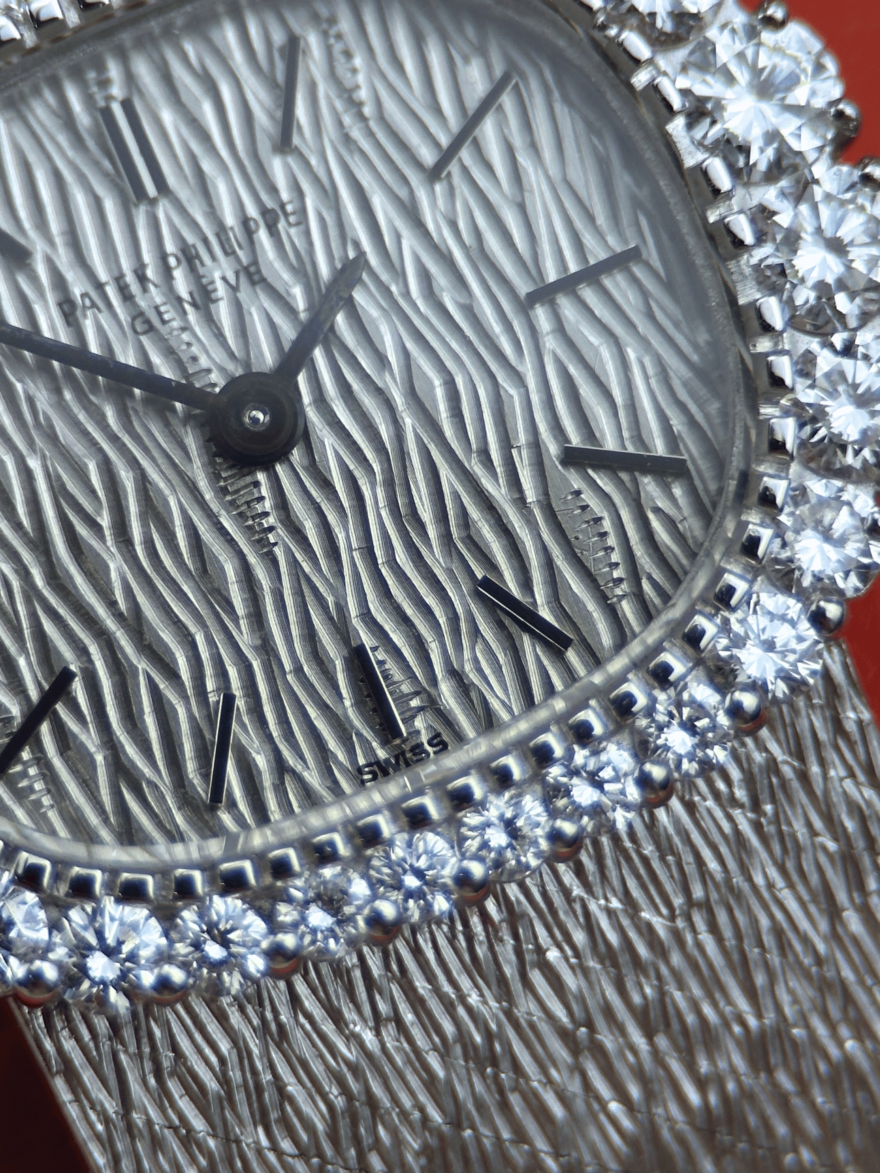 Patek Philippe WG Brillant 3394/1 Org. Papiere 1975