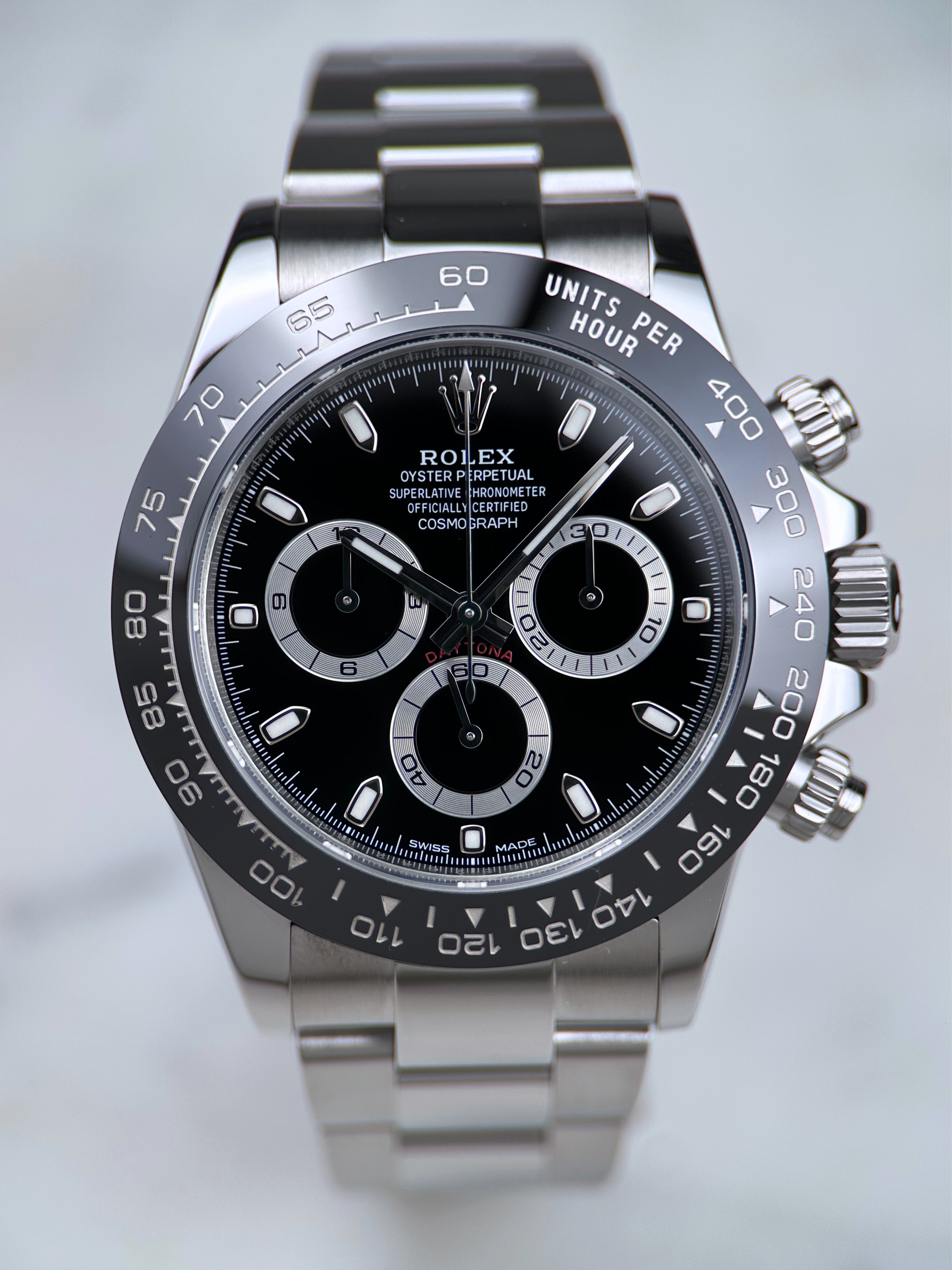 Rolex Cosmograph Daytona Schwarz 116500LN Fullset 2019