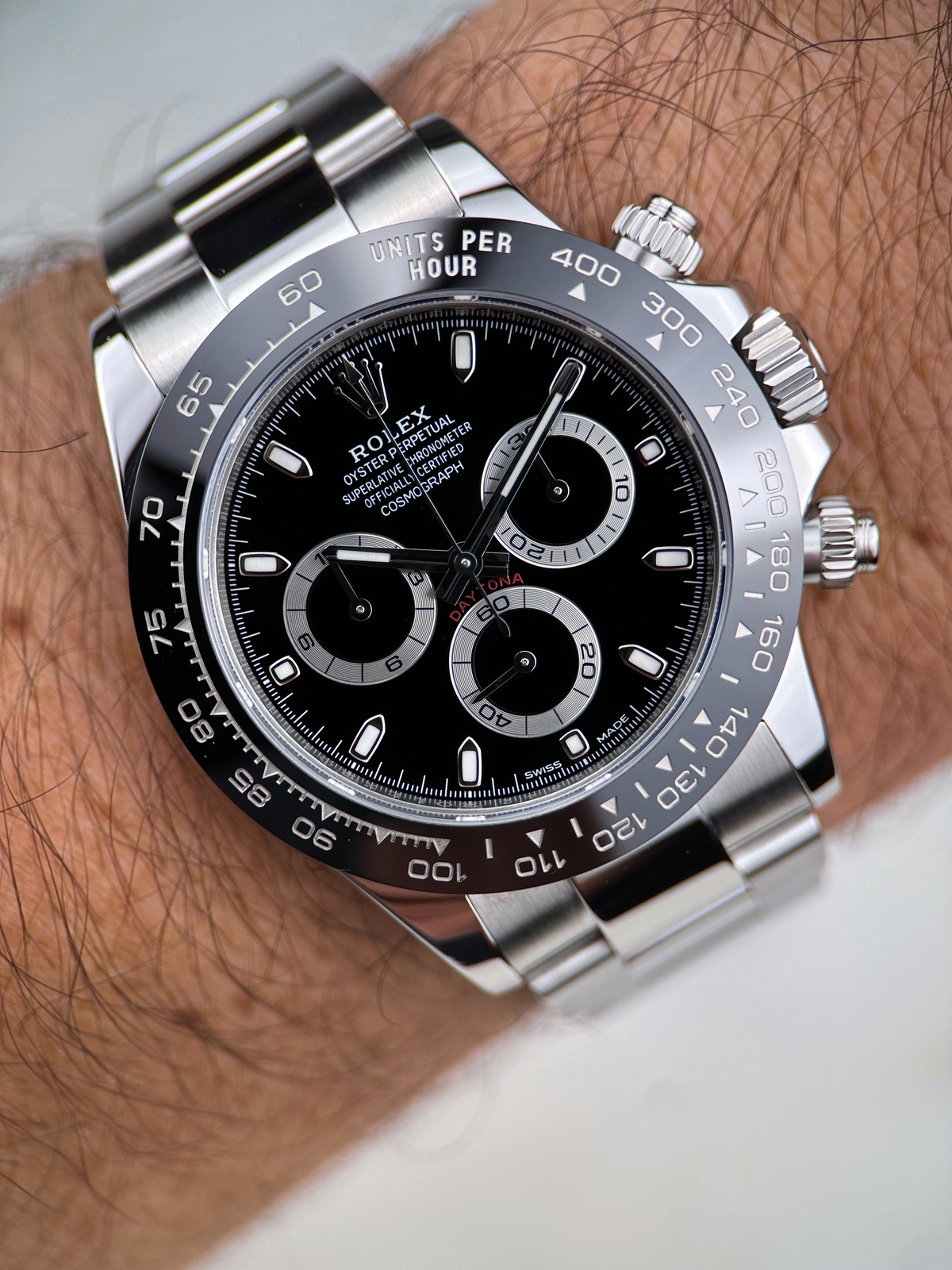 Rolex Cosmograph Daytona Schwarz 116500LN Fullset 2019