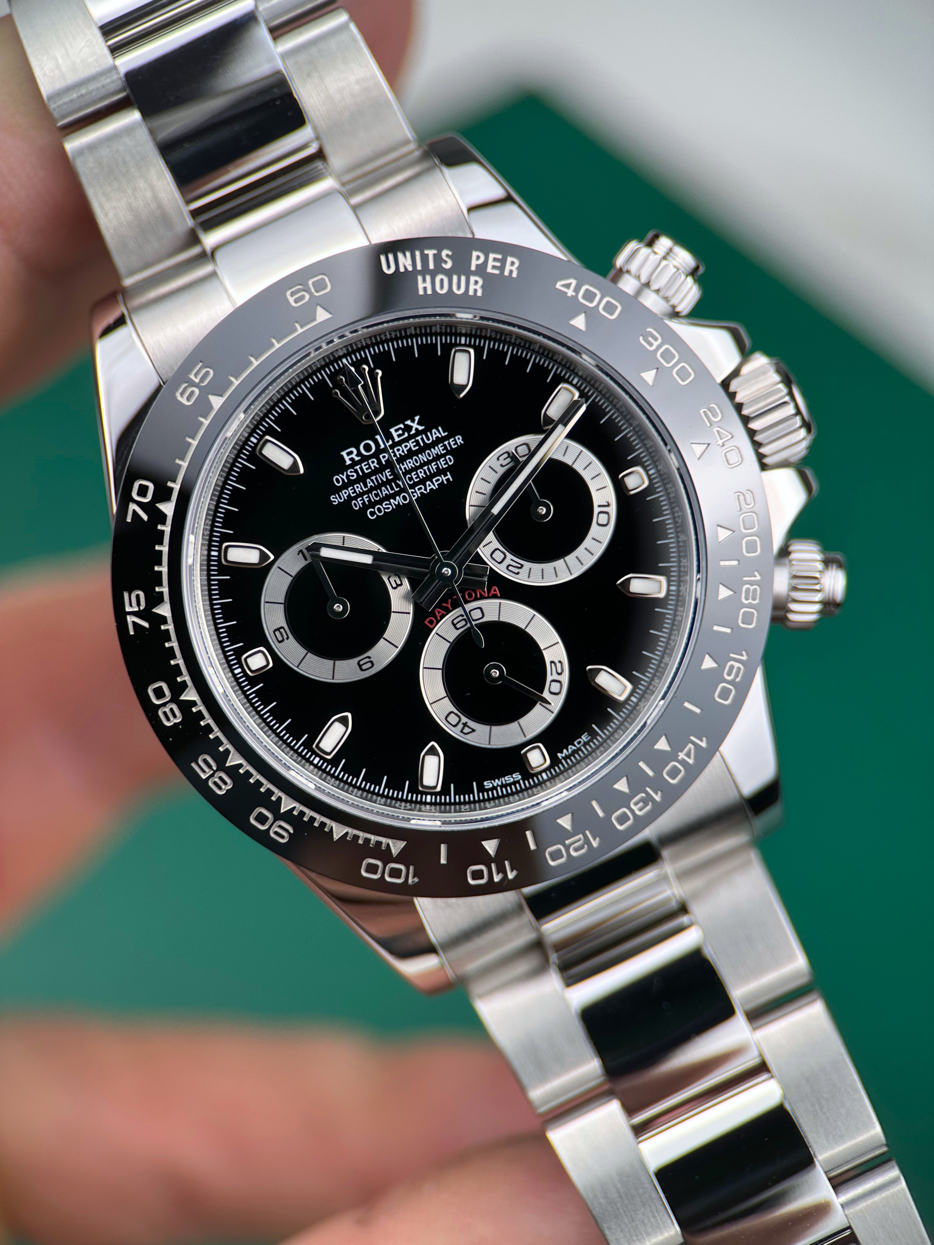 Rolex Cosmograph Daytona Schwarz 116500LN Fullset 2019