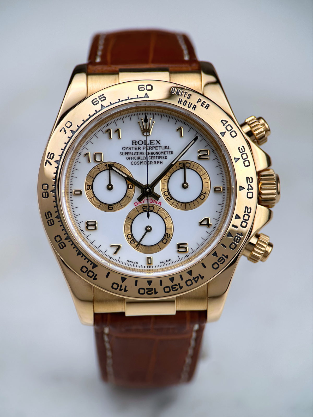 Rolex Cosmograph Daytona Weiß 116518 F-Serie Fullset 2005