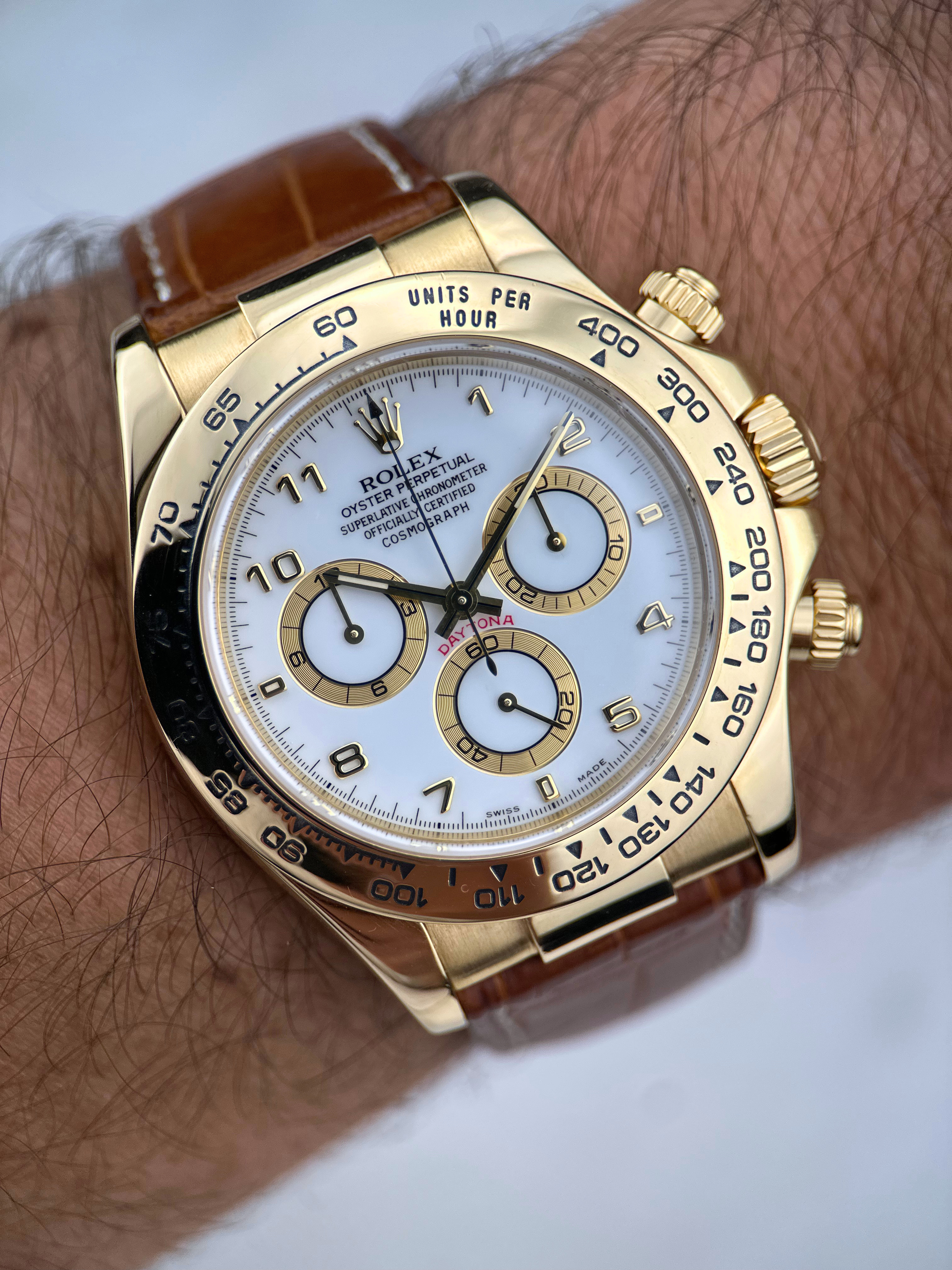 Rolex Cosmograph Daytona Weiß 116518 F-Serie Fullset 2005