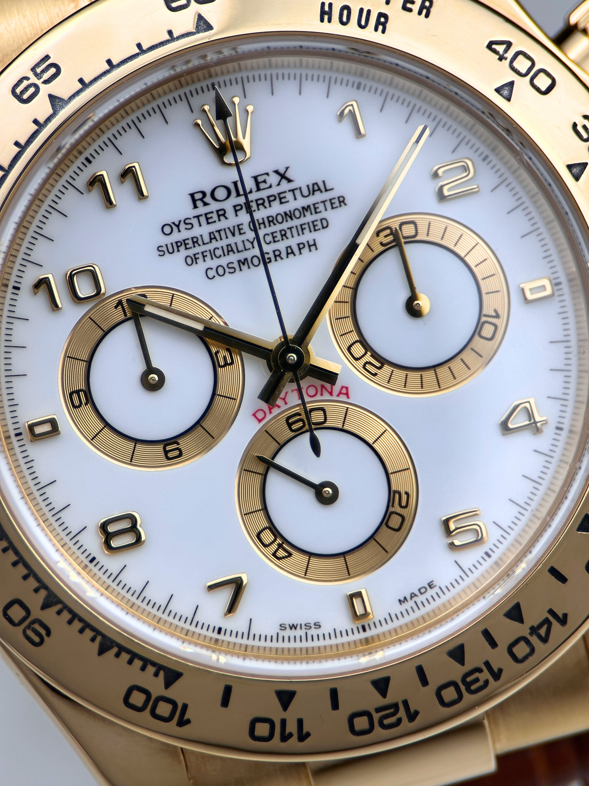 Rolex Cosmograph Daytona Weiß 116518 F-Serie Fullset 2005