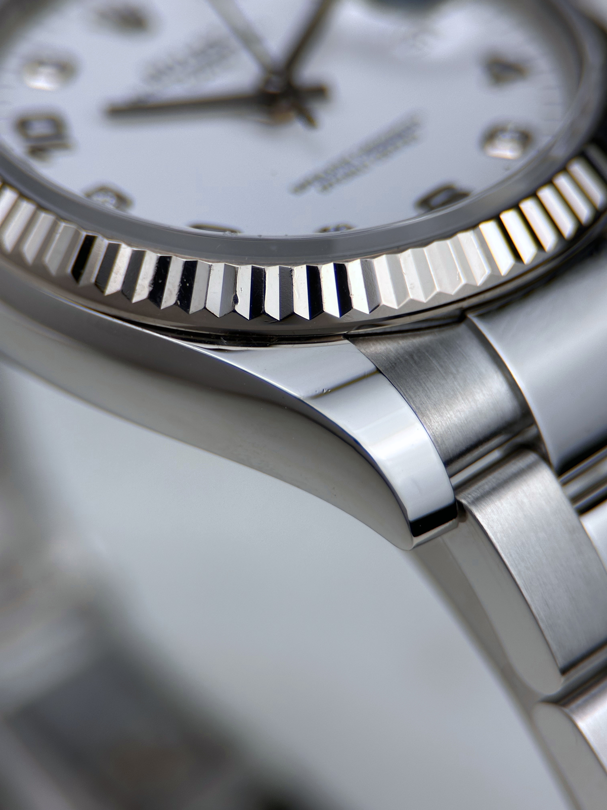 Rolex Date 34 Weiß Brillant 115234 Fullset 2019