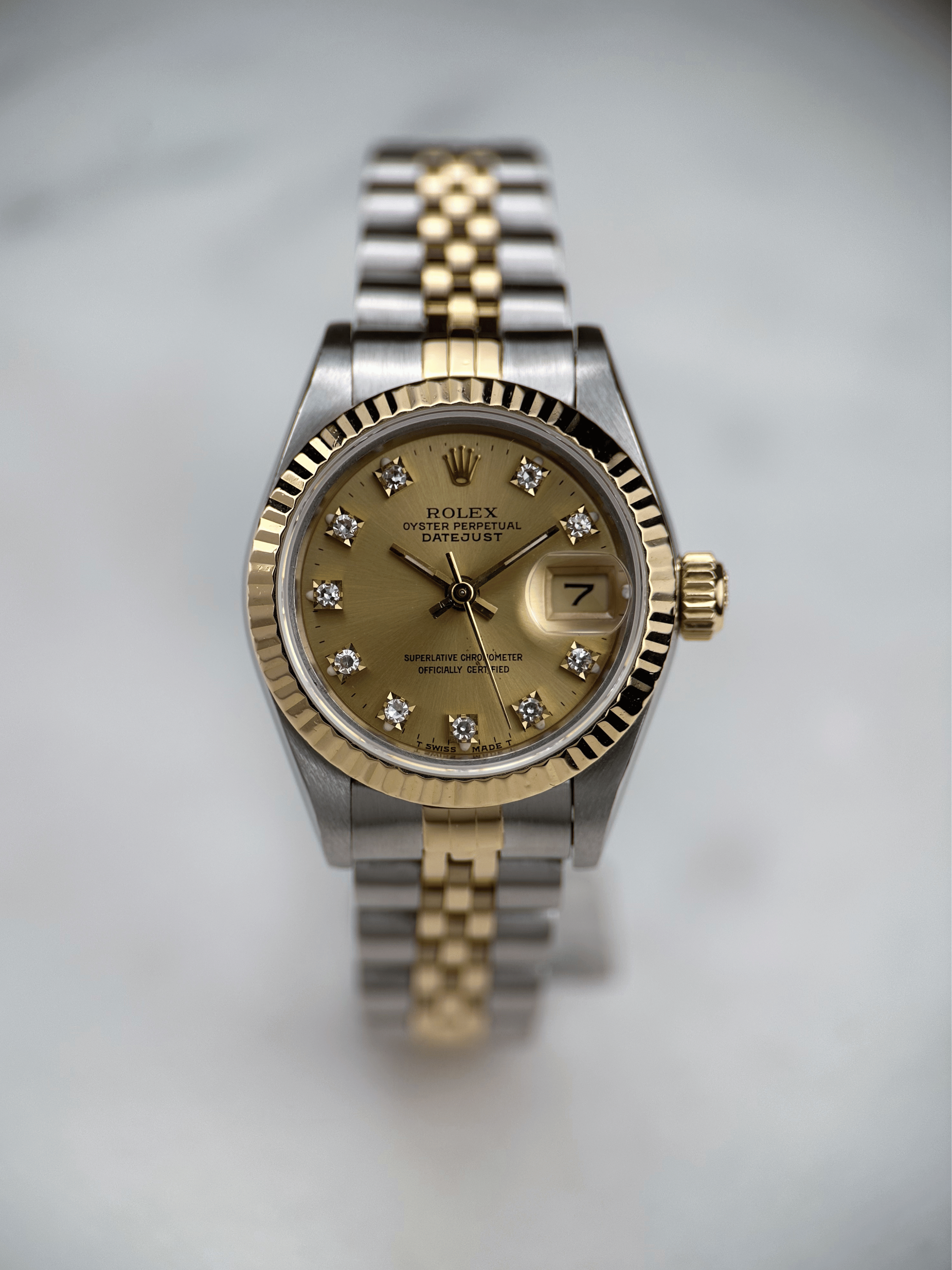 Rolex Datejust 26 69173 Champagner Brillant R- Serie 1987