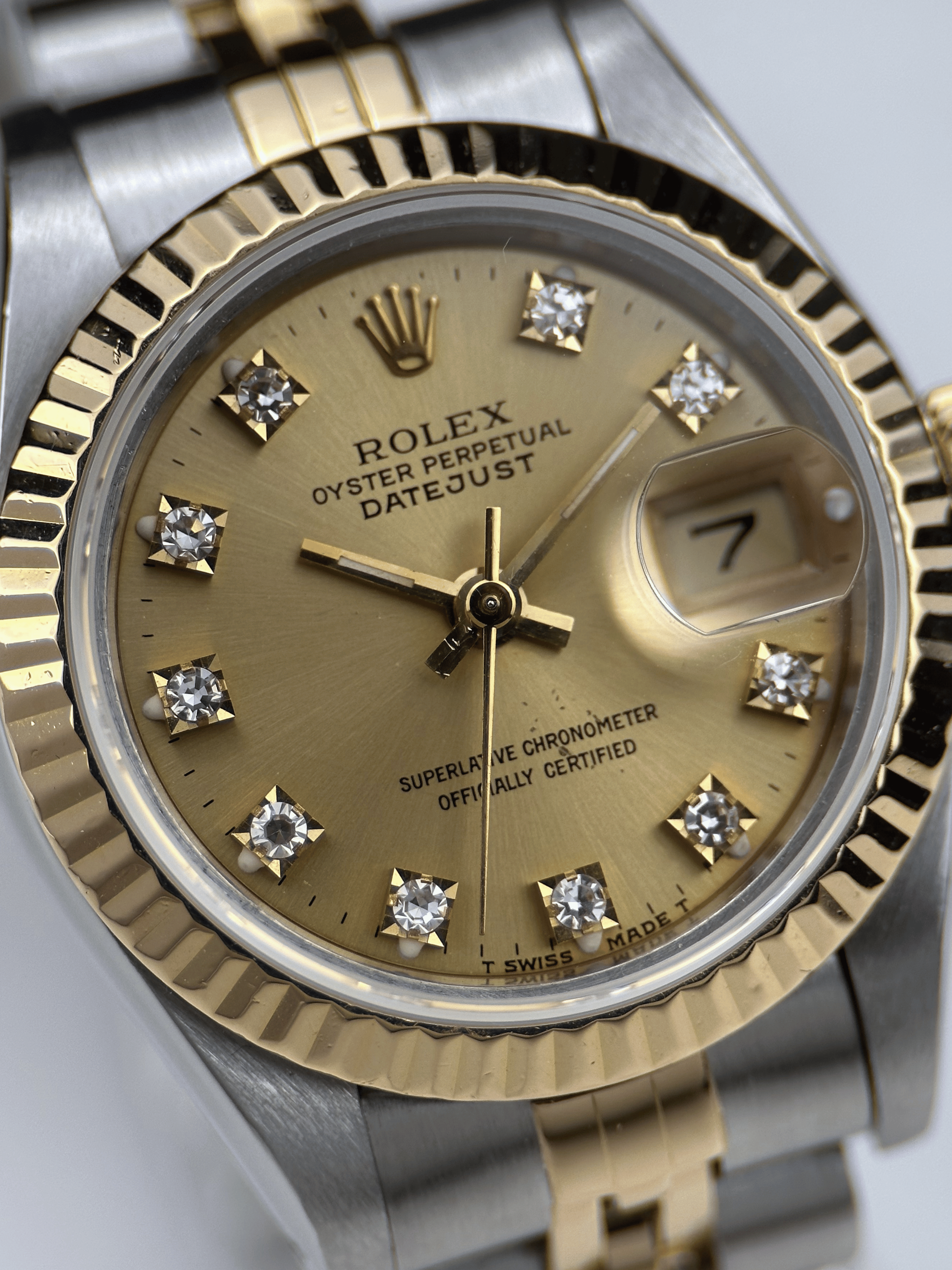 Rolex Datejust 26 69173 Champagner Brillant R- Serie 1987