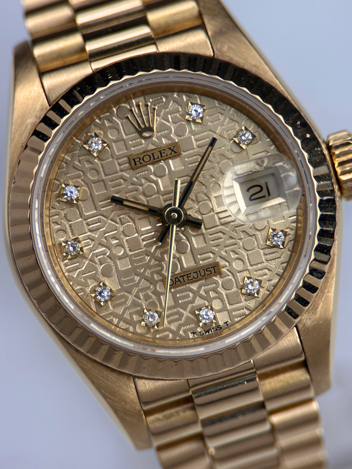 Rolex Datejust 26 "Computer Dial Champagner" 69178 Papiere aus 1983
