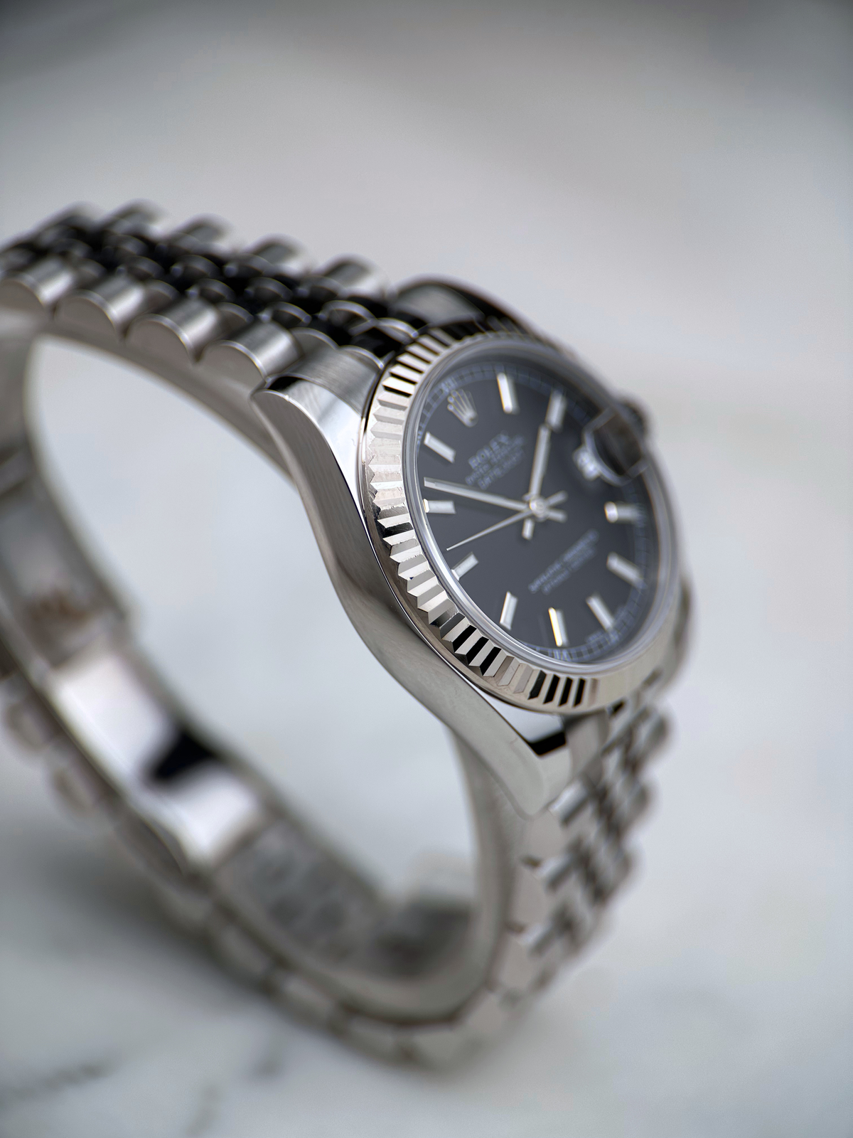 Rolex Datejust 31 Schwarz Index 178274