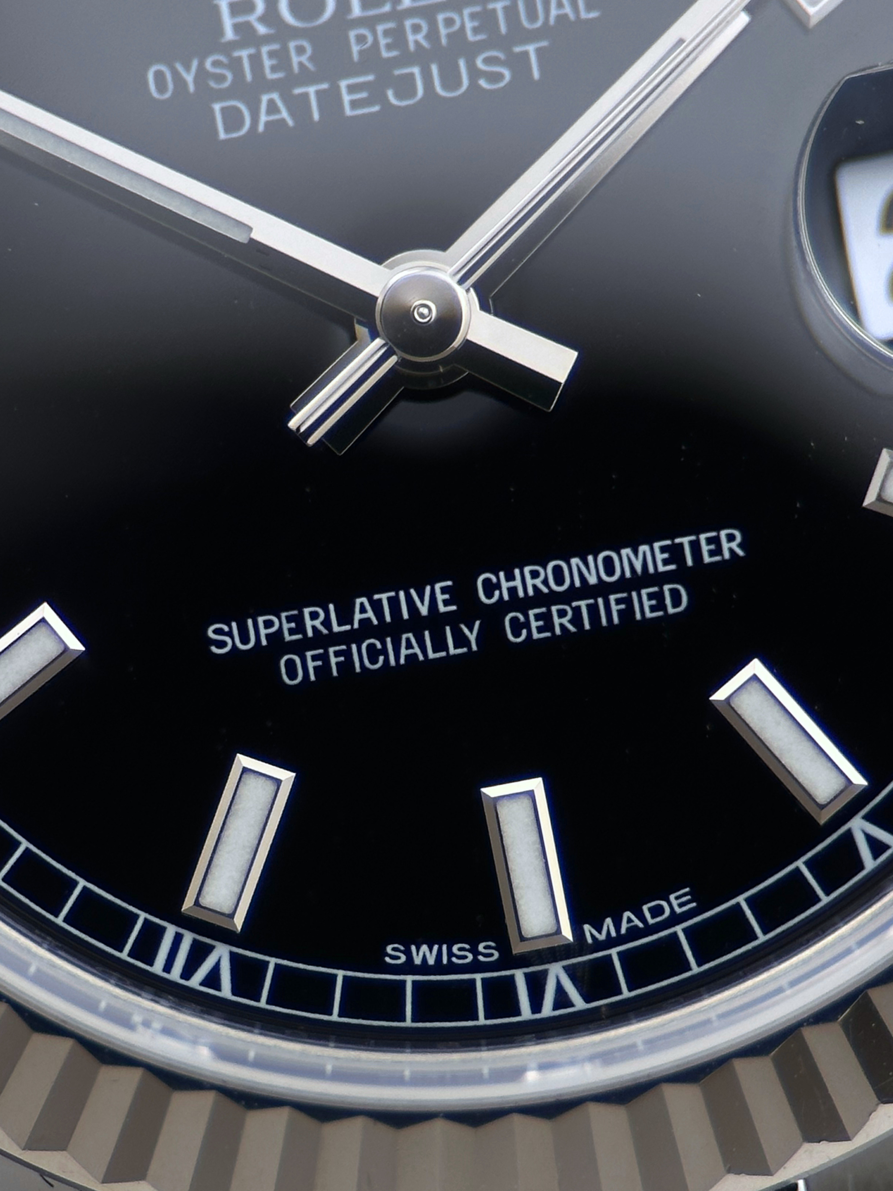 Rolex Datejust 31 Schwarz Index 178274