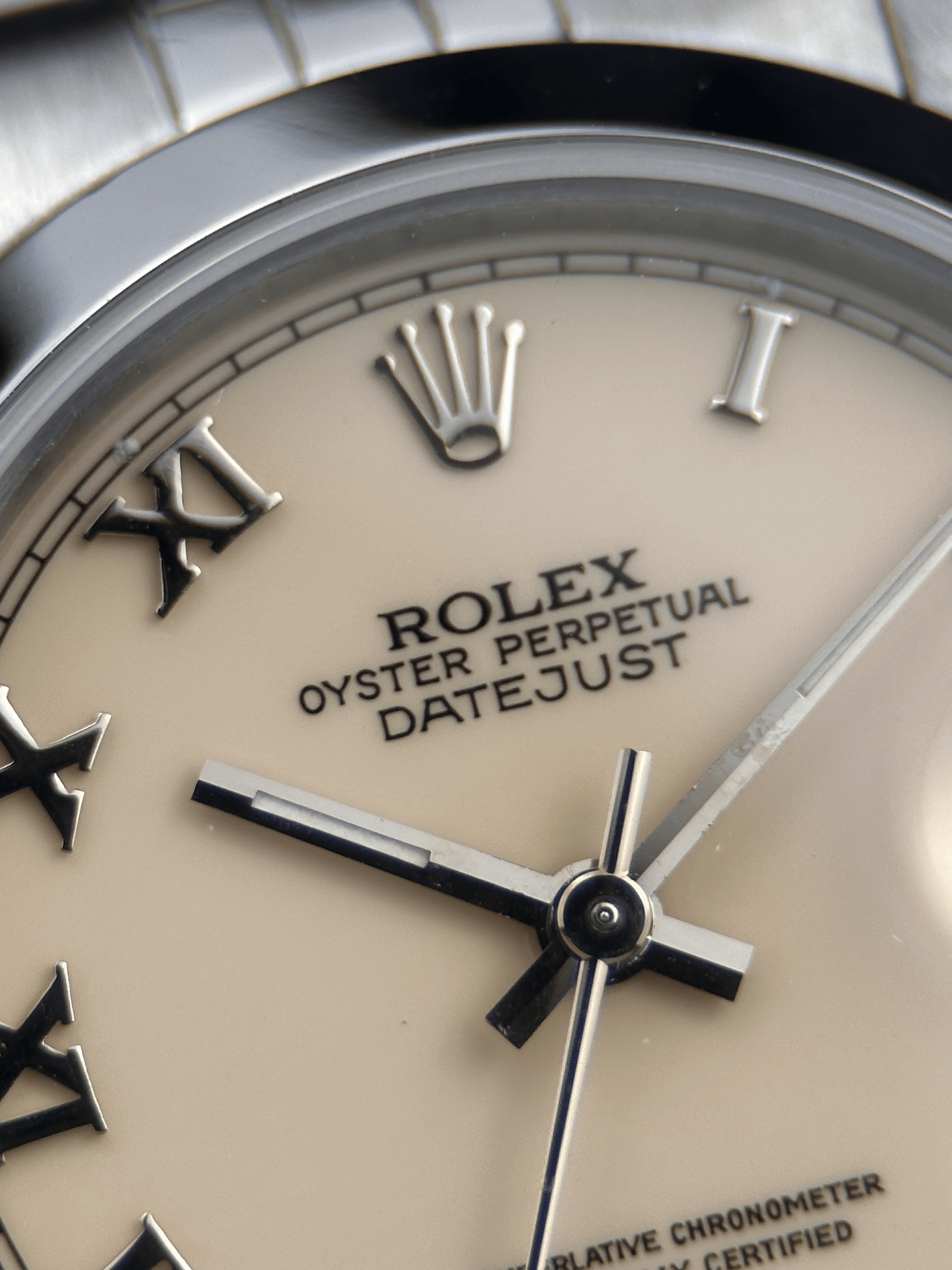 Rolex Datejust 31 Elfenbein "Ivory Roman" 68240  E-Serie 1990