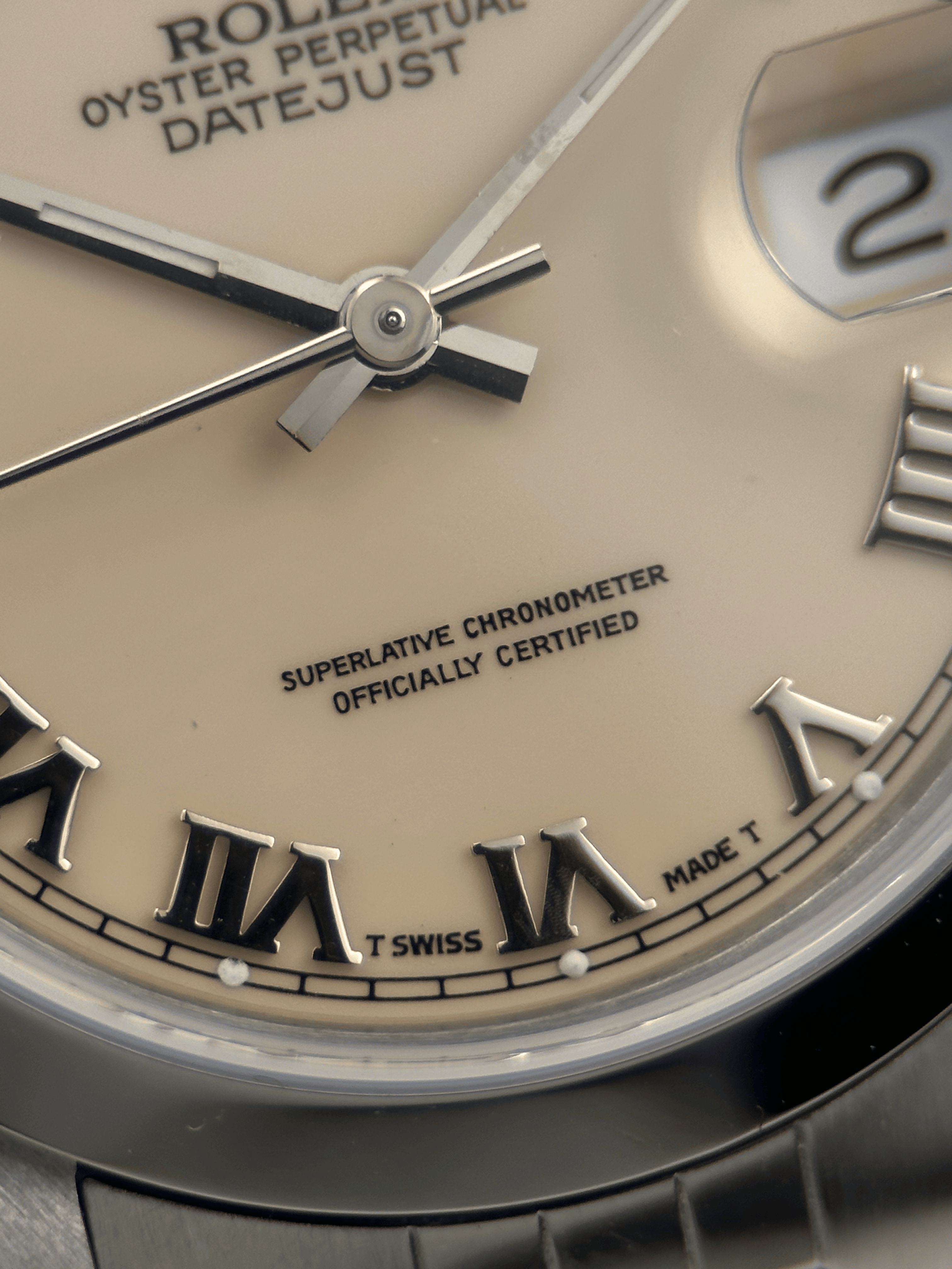 Rolex Datejust 31 Elfenbein "Ivory Roman" 68240  E-Serie 1990