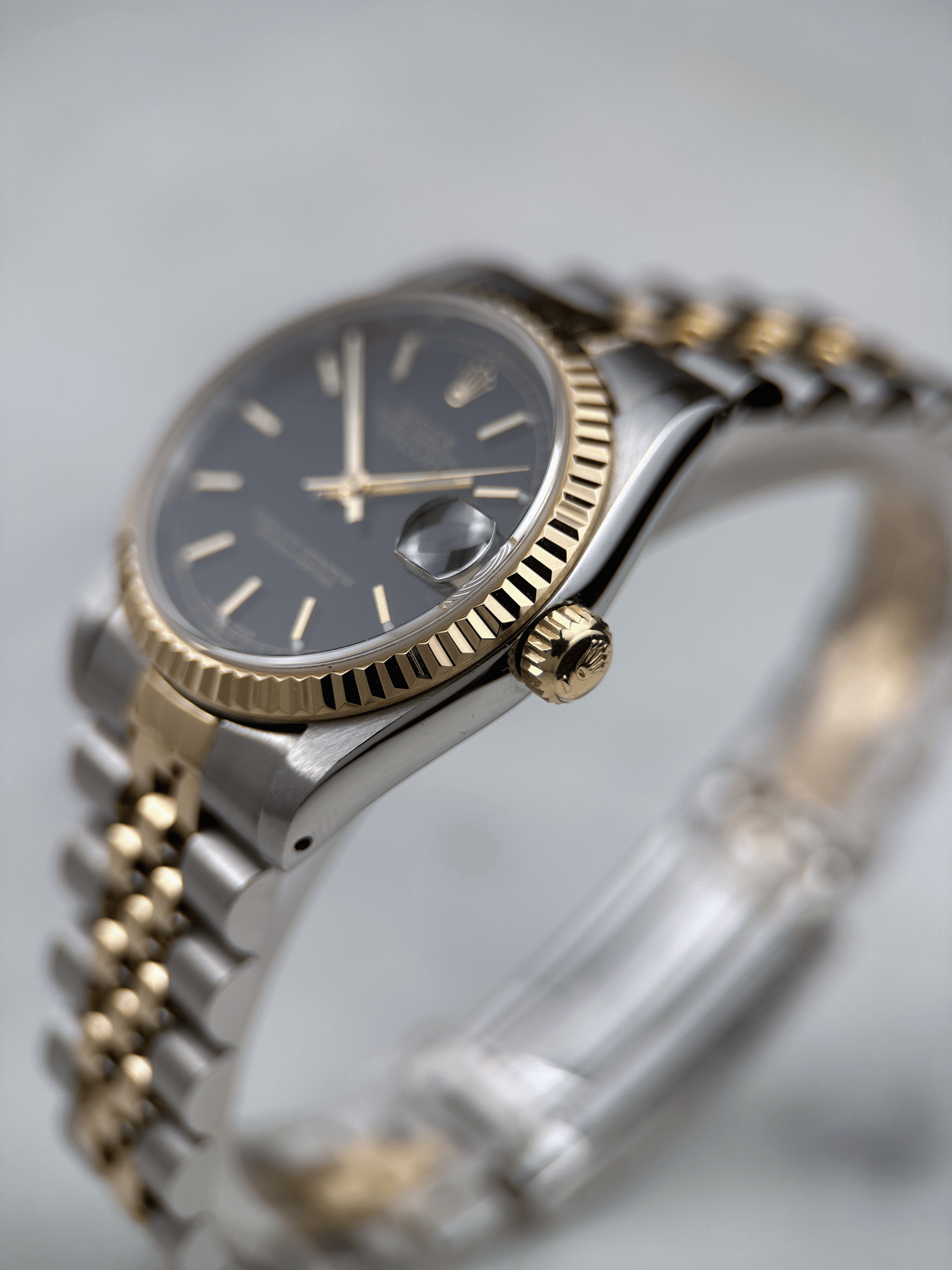 Rolex Datejust 31mm Schwarz 68273 Fullset 1985