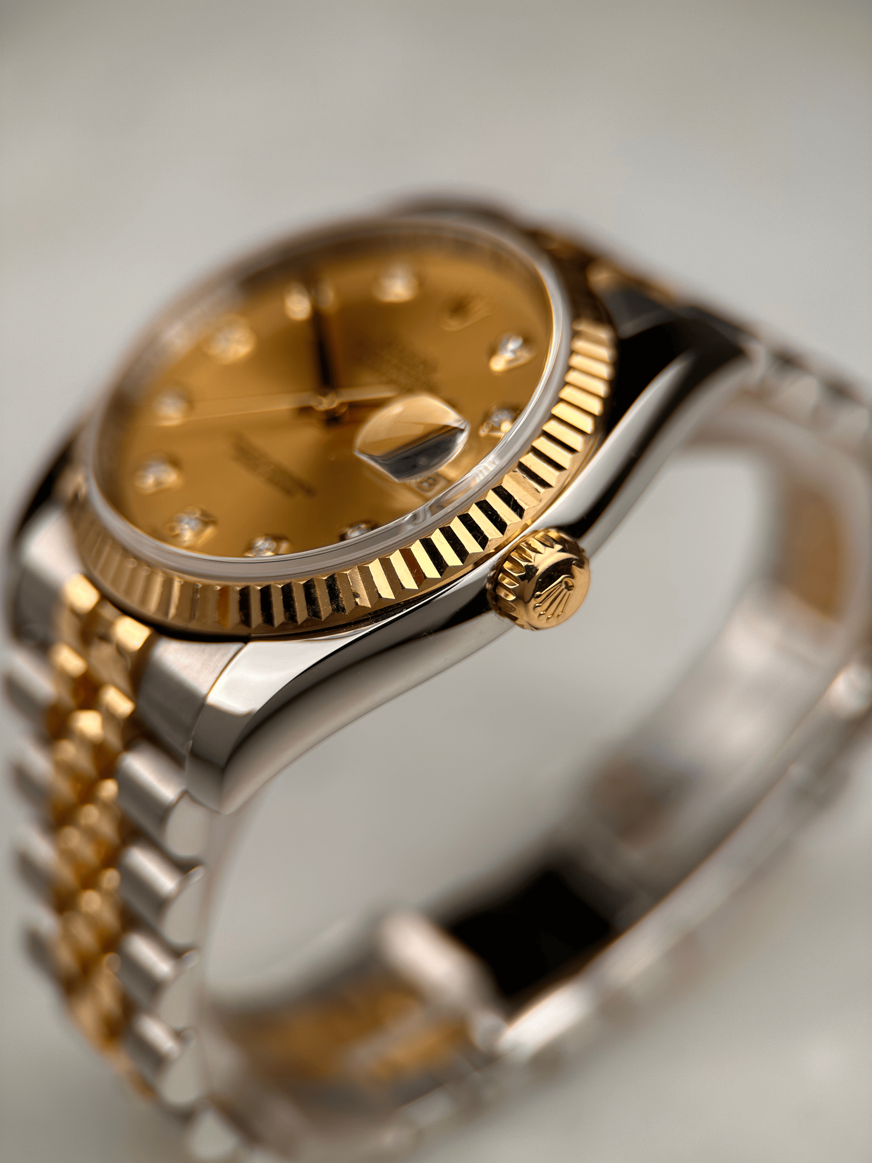 Rolex Datejust 36 Champagner Brillant 116233 Org. Papiere 2007