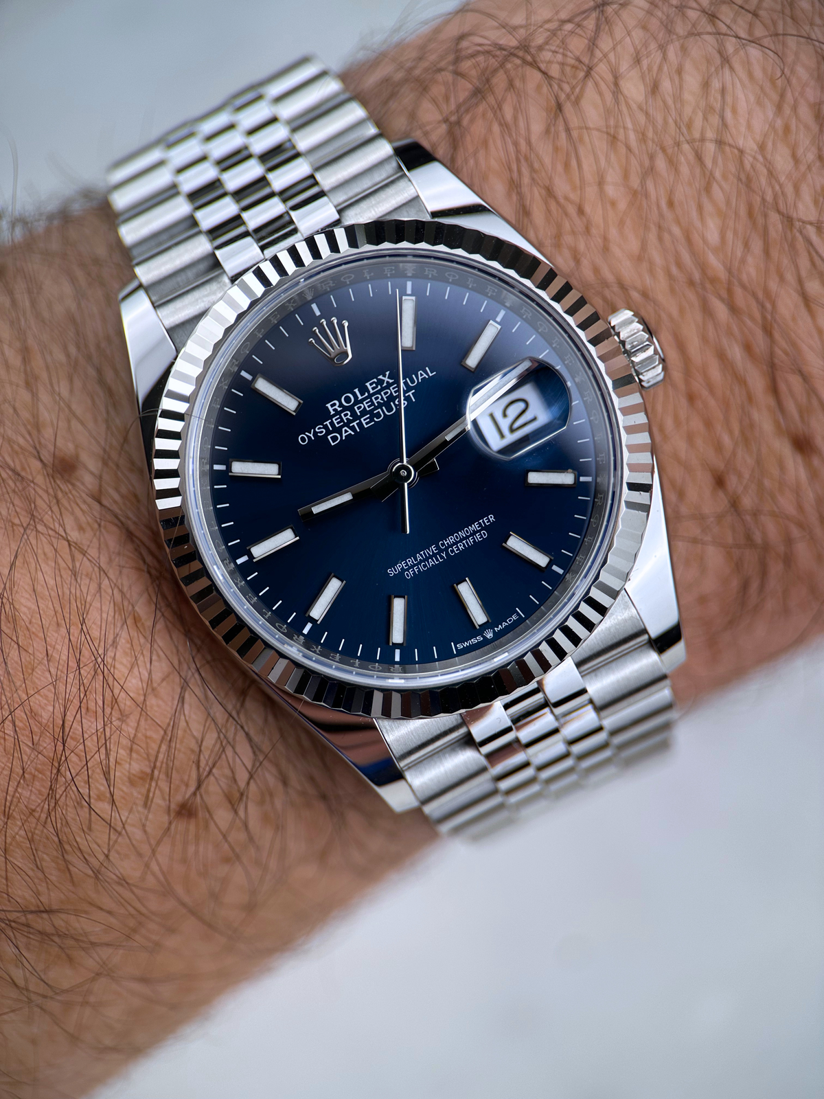 Rolex Datejust 36 Blau Index 126234 Fullset 2019