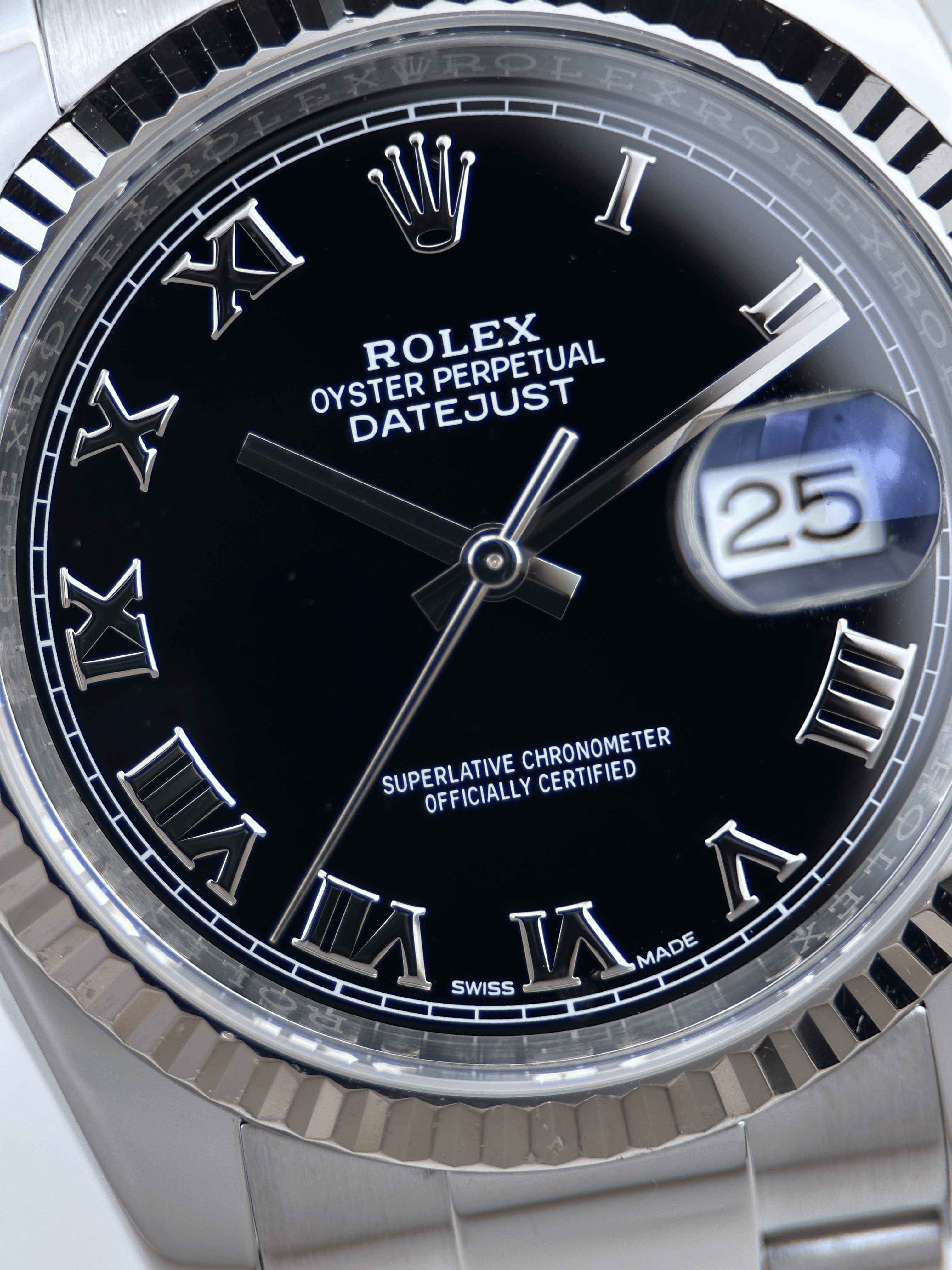 Rolex Datejust 36MM 126234 Schwarz Fullset 2018