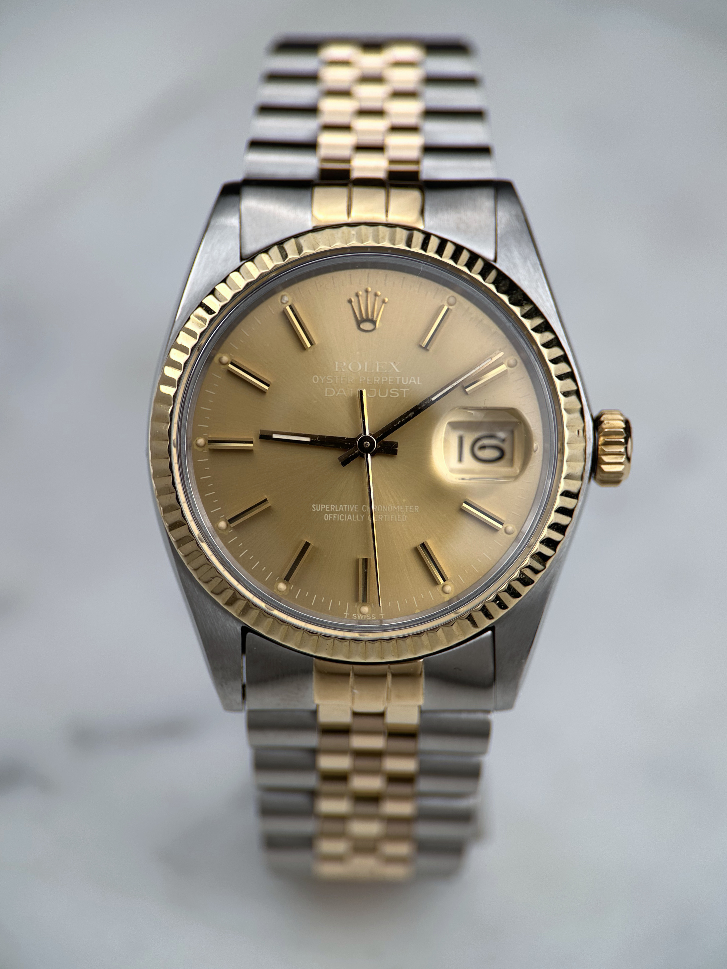 Rolex Datejust 36MM 16013 Champagner 1978 Service 2026