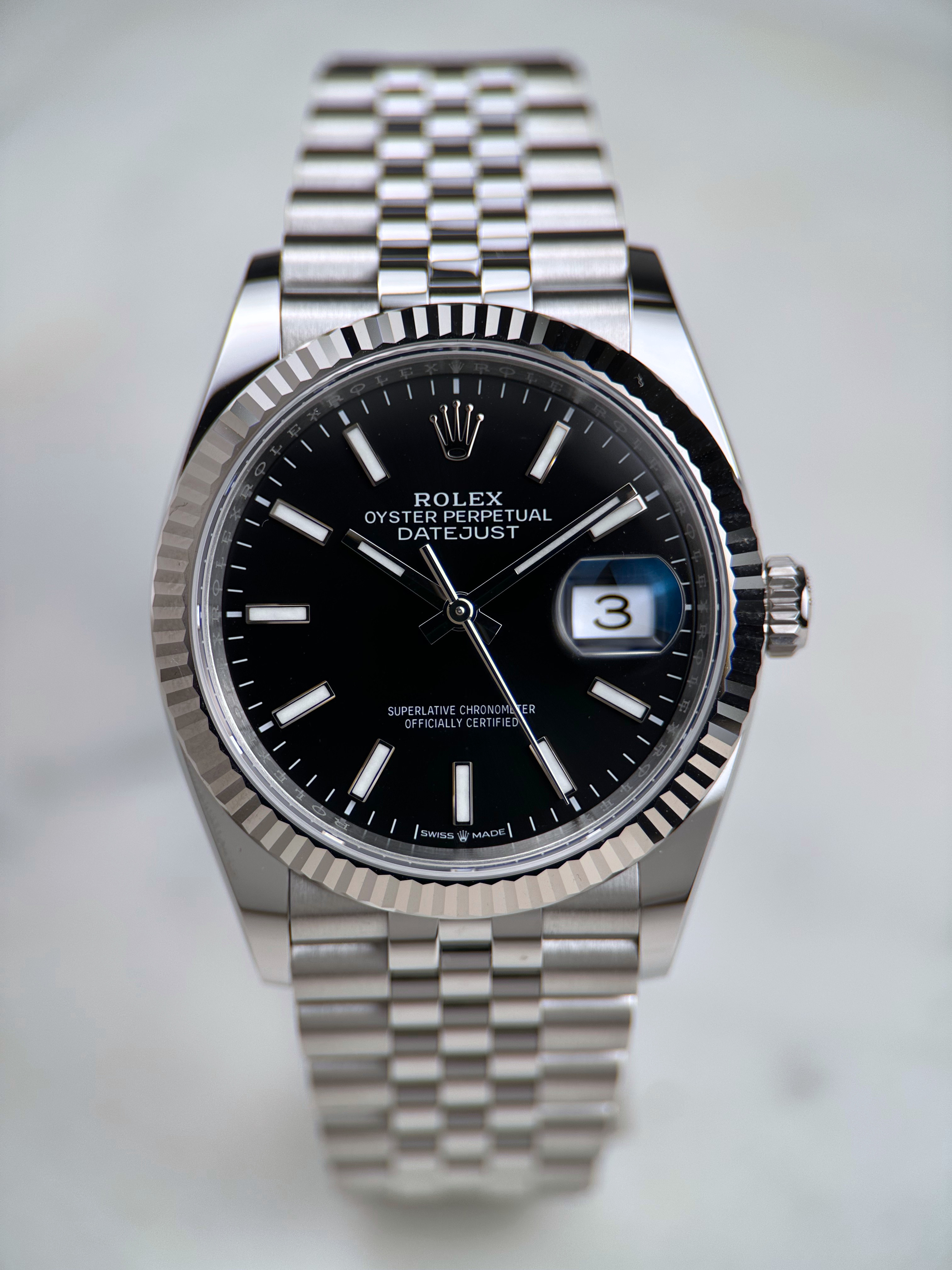 Rolex Datejust 36 Schwarz Index 126234 Fullset 2025