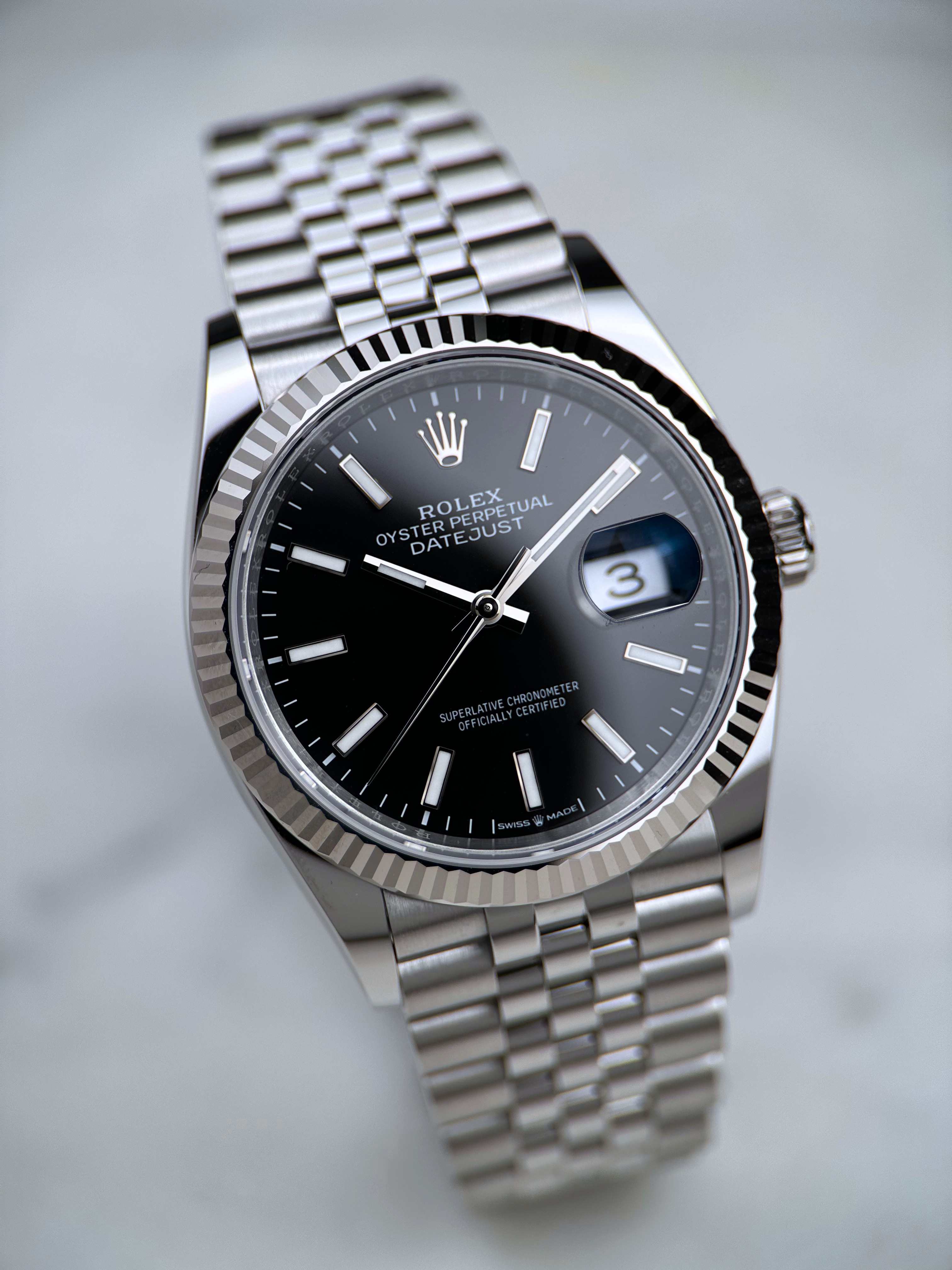 Rolex Datejust 36 Schwarz Index 126234 Fullset 2025