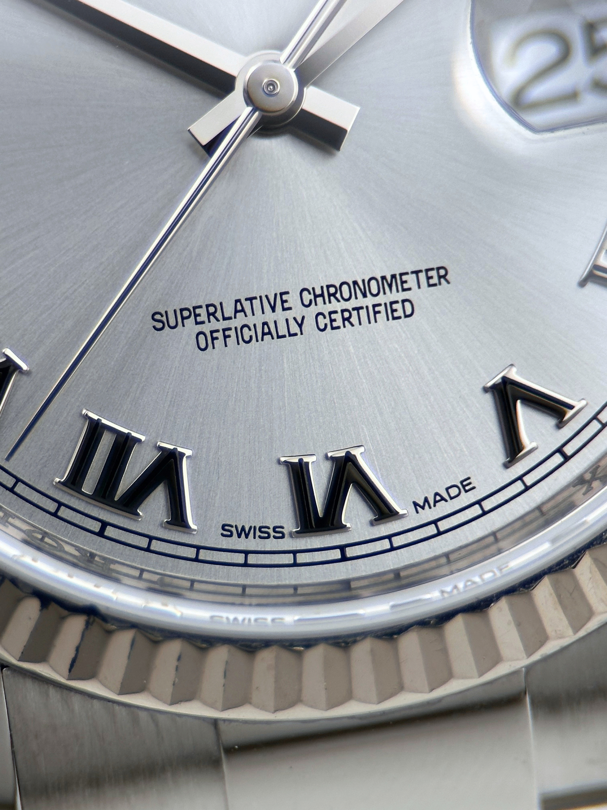 Rolex Datejust 36 Silber Römisch 116234 Fullset 2014