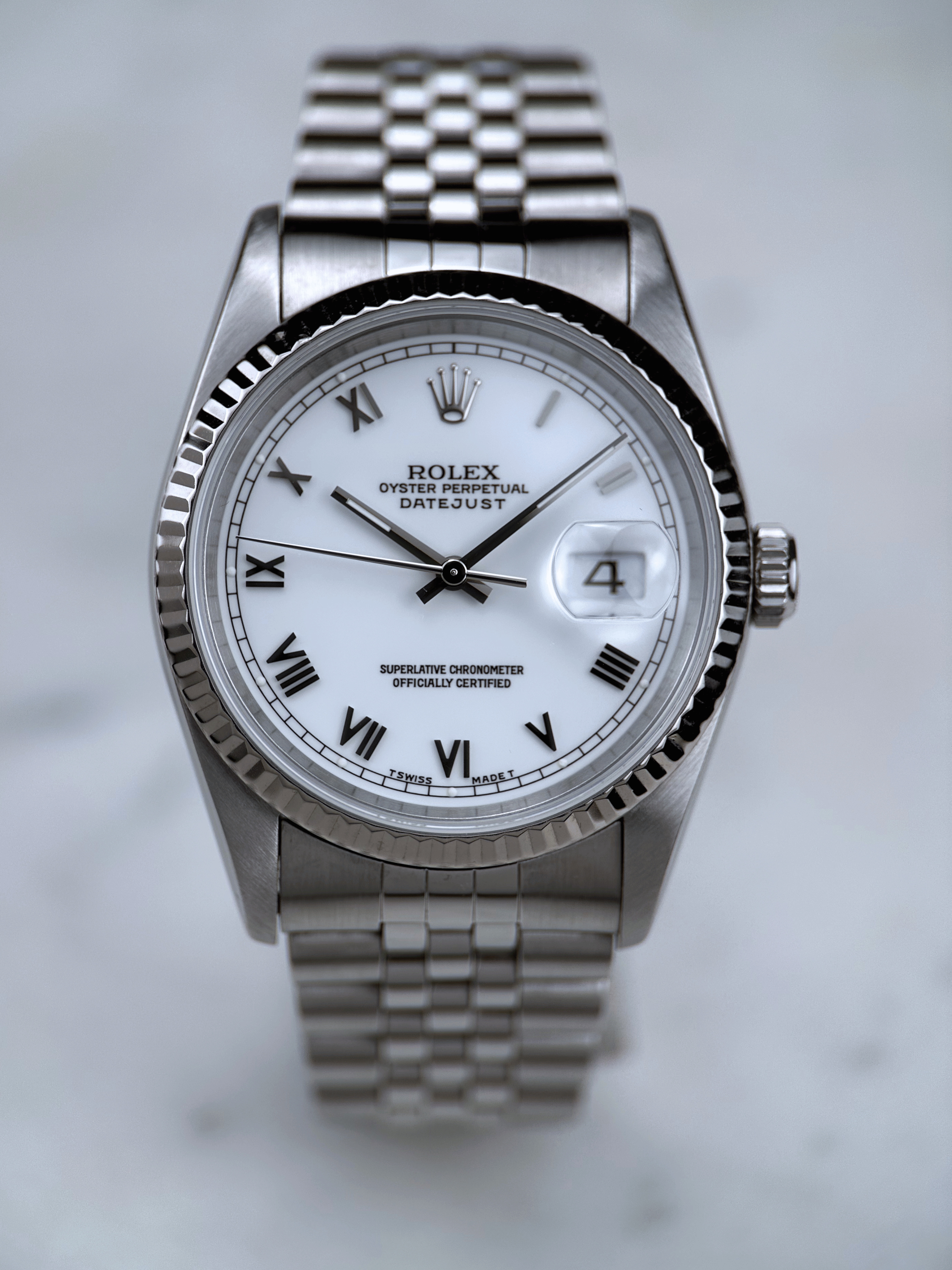 Rolex Datejust 36mm 16234 Weiß Römisch Fullset 1997