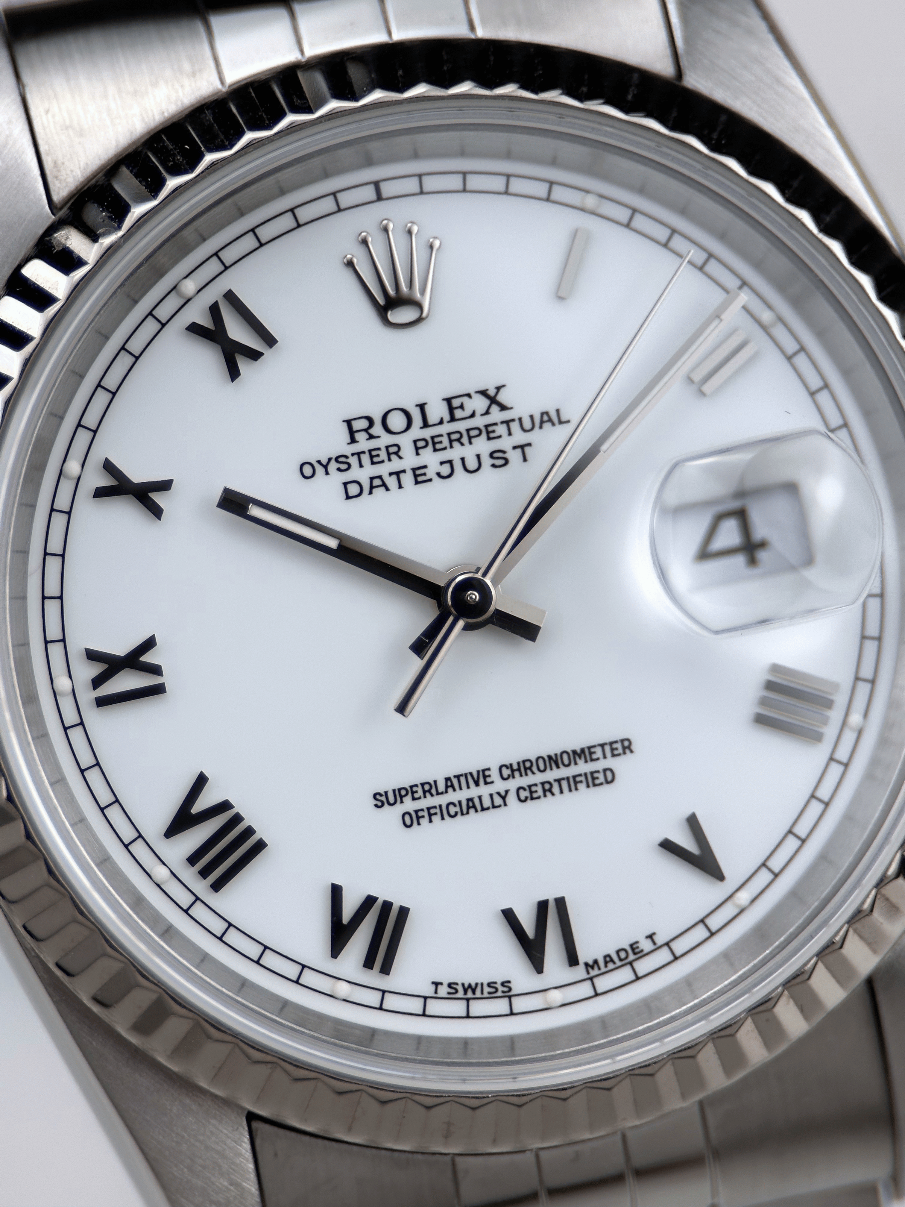 Rolex Datejust 36mm 16234 Weiß Römisch Fullset 1997