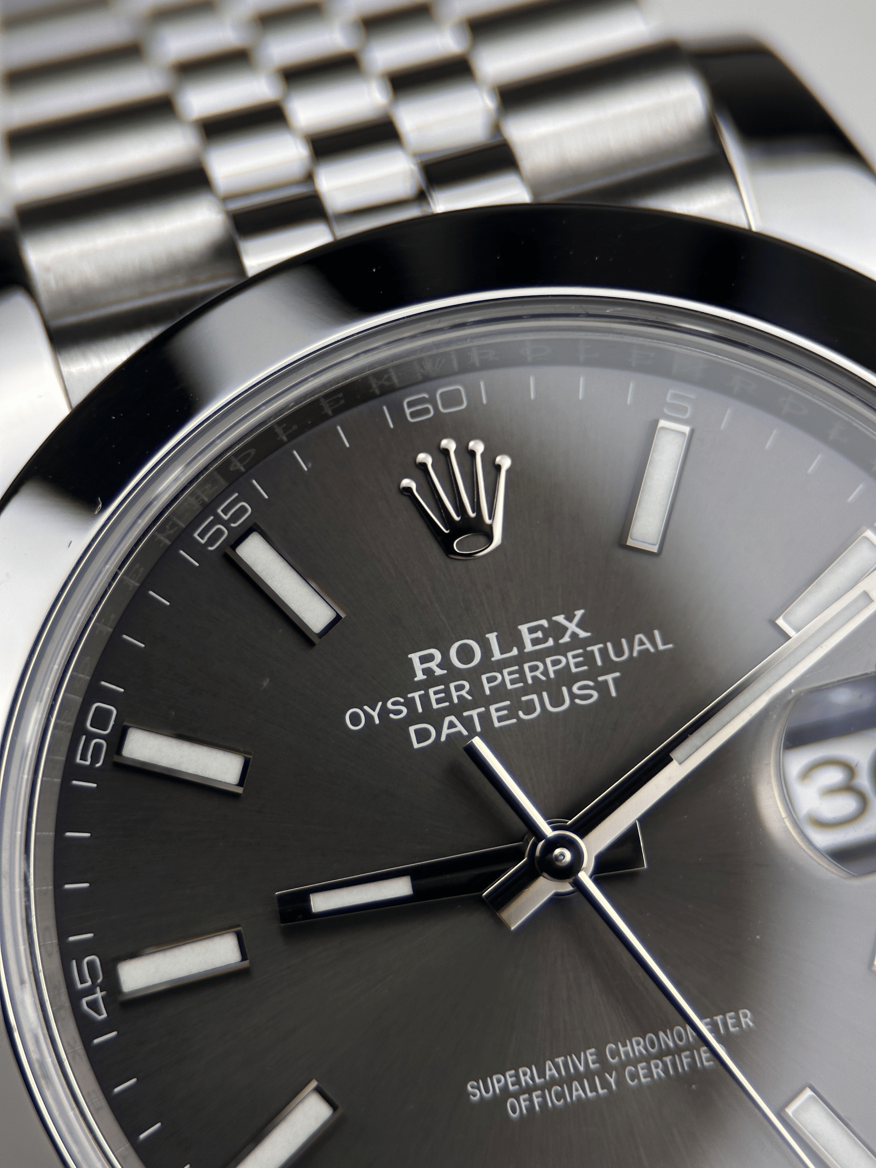 Rolex Datejust 41 Rhodium 126300 Fullset 2018 Service 2026