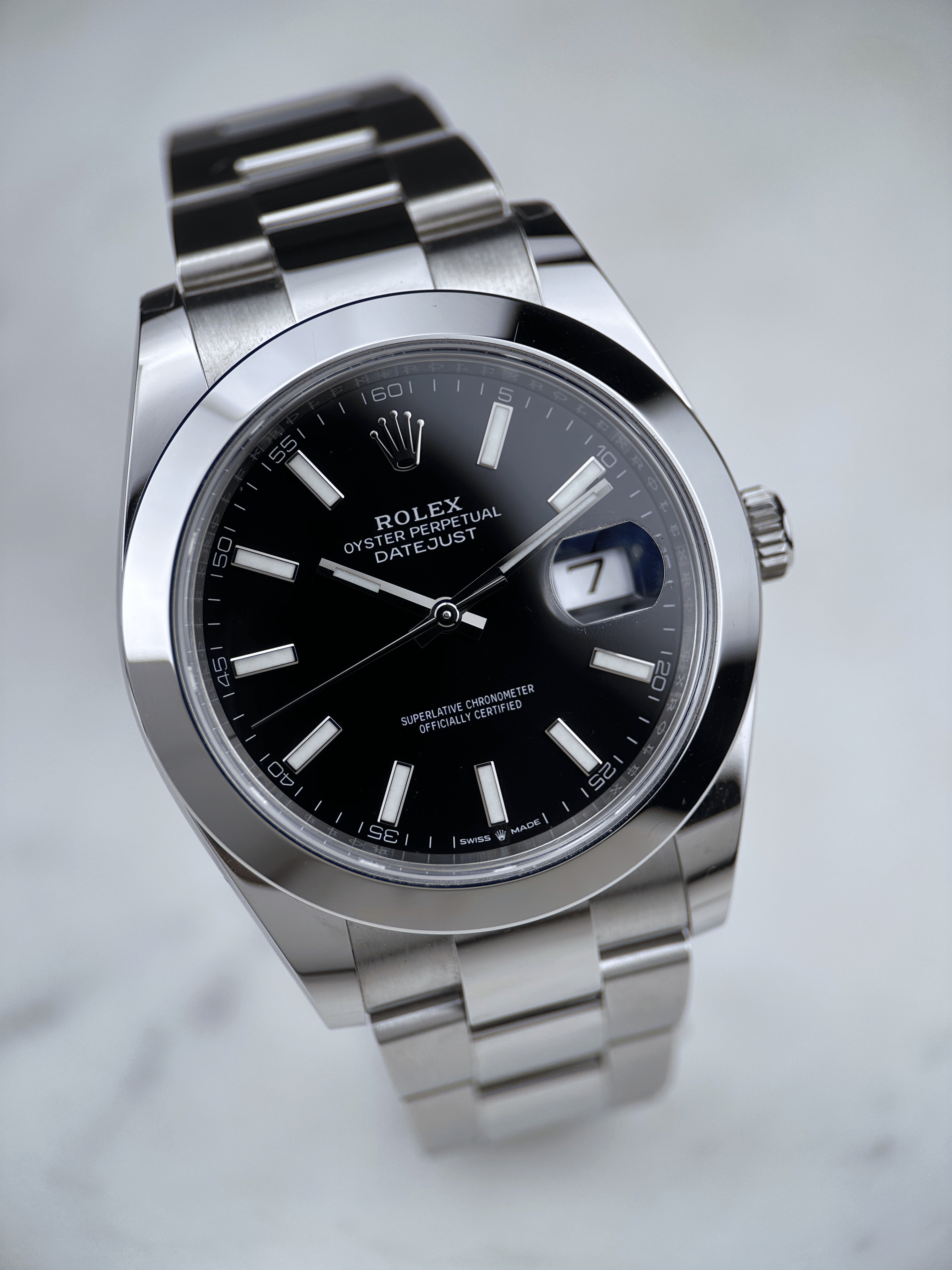 Rolex Datejust 41 Schwarz 126300 Fullset 2021
