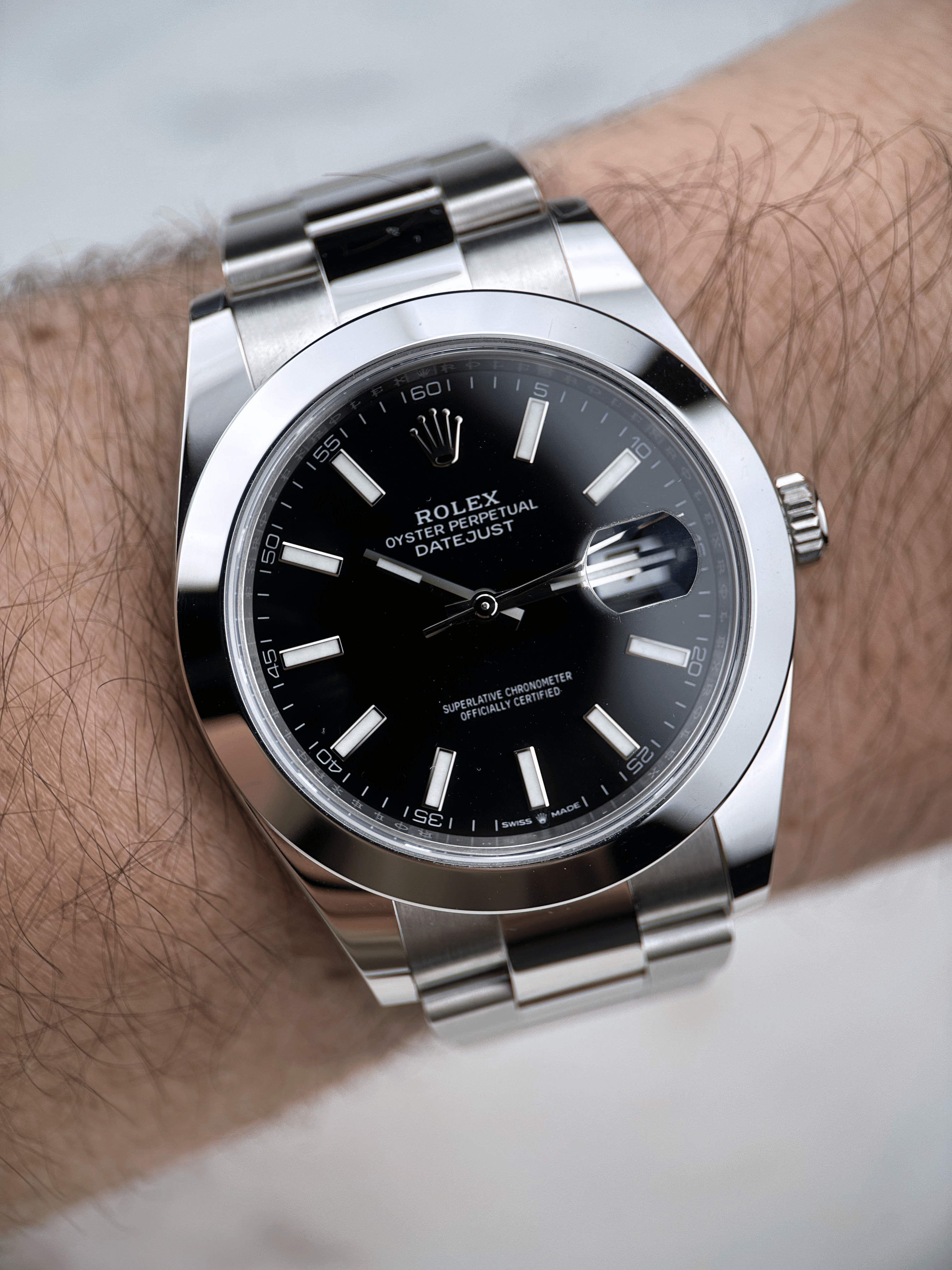 Rolex Datejust 41 Schwarz 126300 Fullset 2021