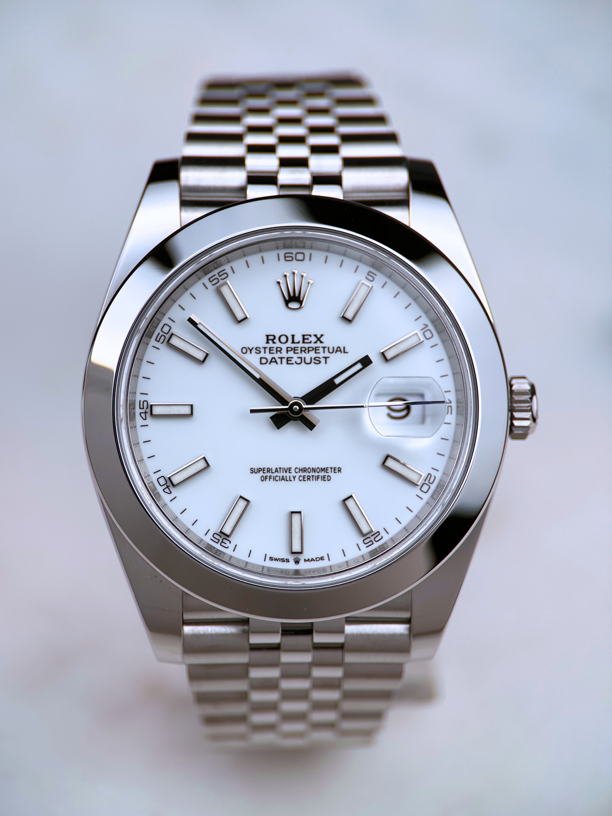 Rolex Datejust 41 Weiß 126300 Fullset 2022