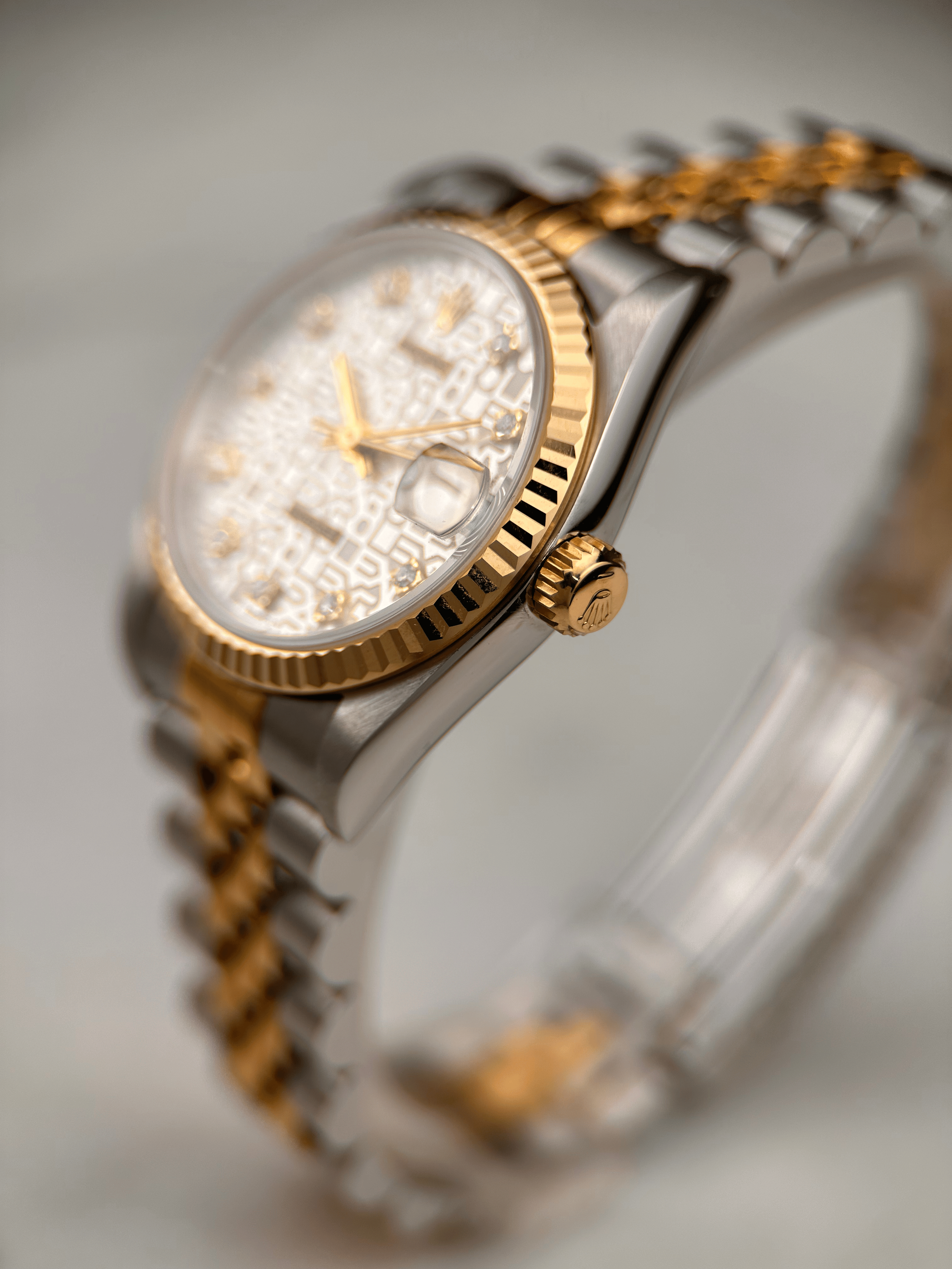 Rolex Datejust 31 Silber Jubilee Brillant 68273 Org. Papiere 1993