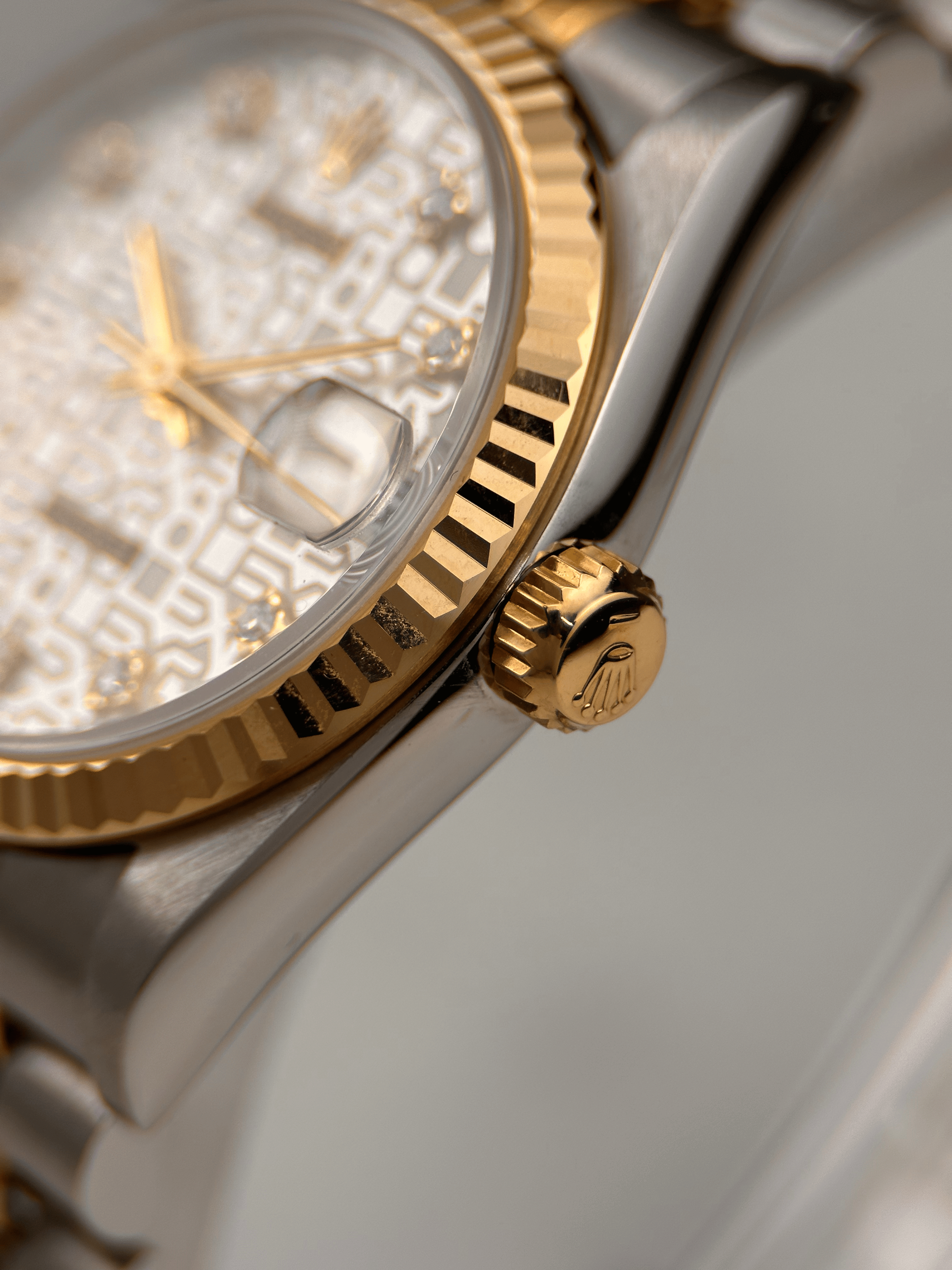 Rolex Datejust 31 Silber Jubilee Brillant 68273 Org. Papiere 1993