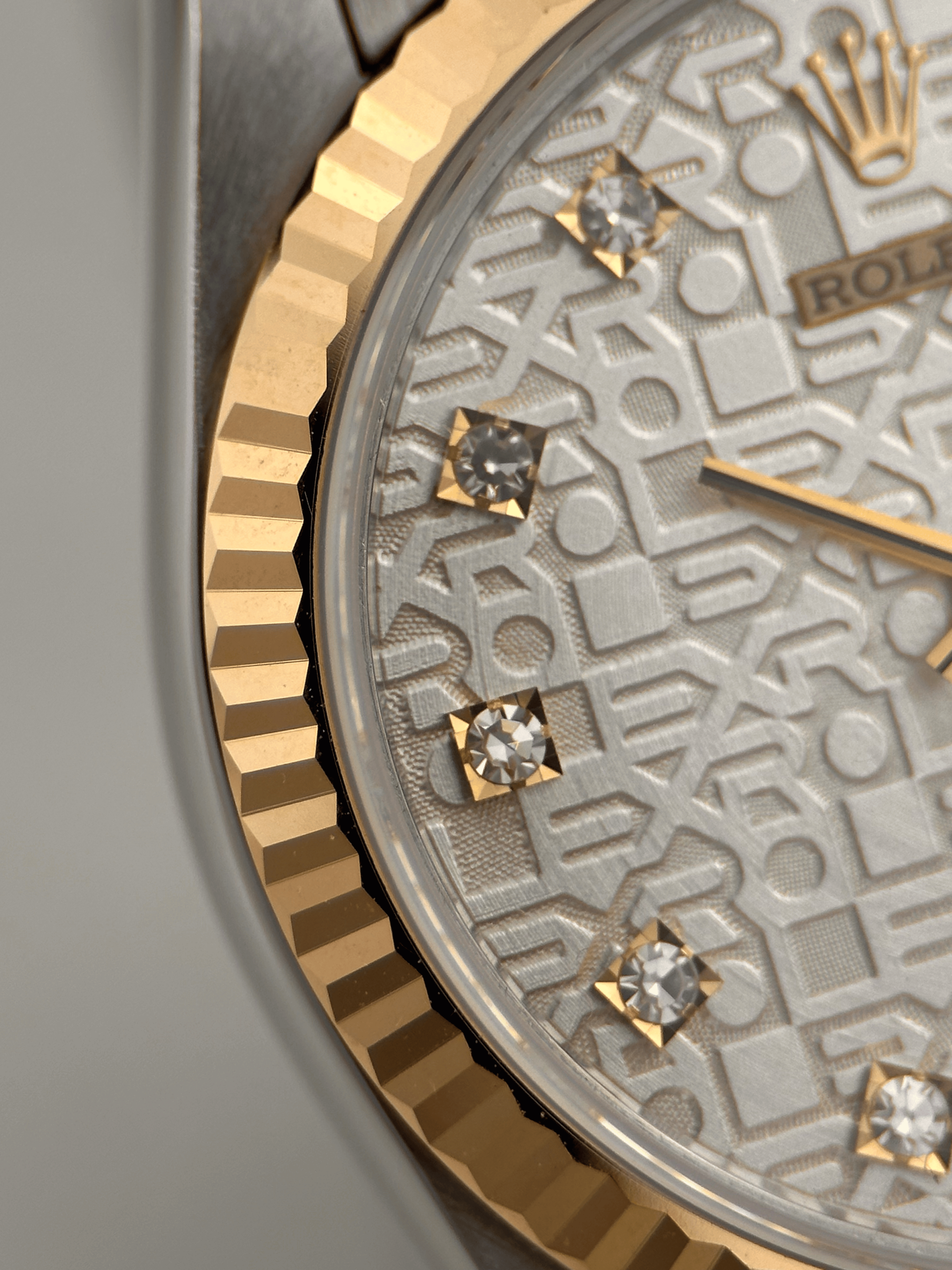 Rolex Datejust 31 Silber Jubilee Brillant 68273 Org. Papiere 1993