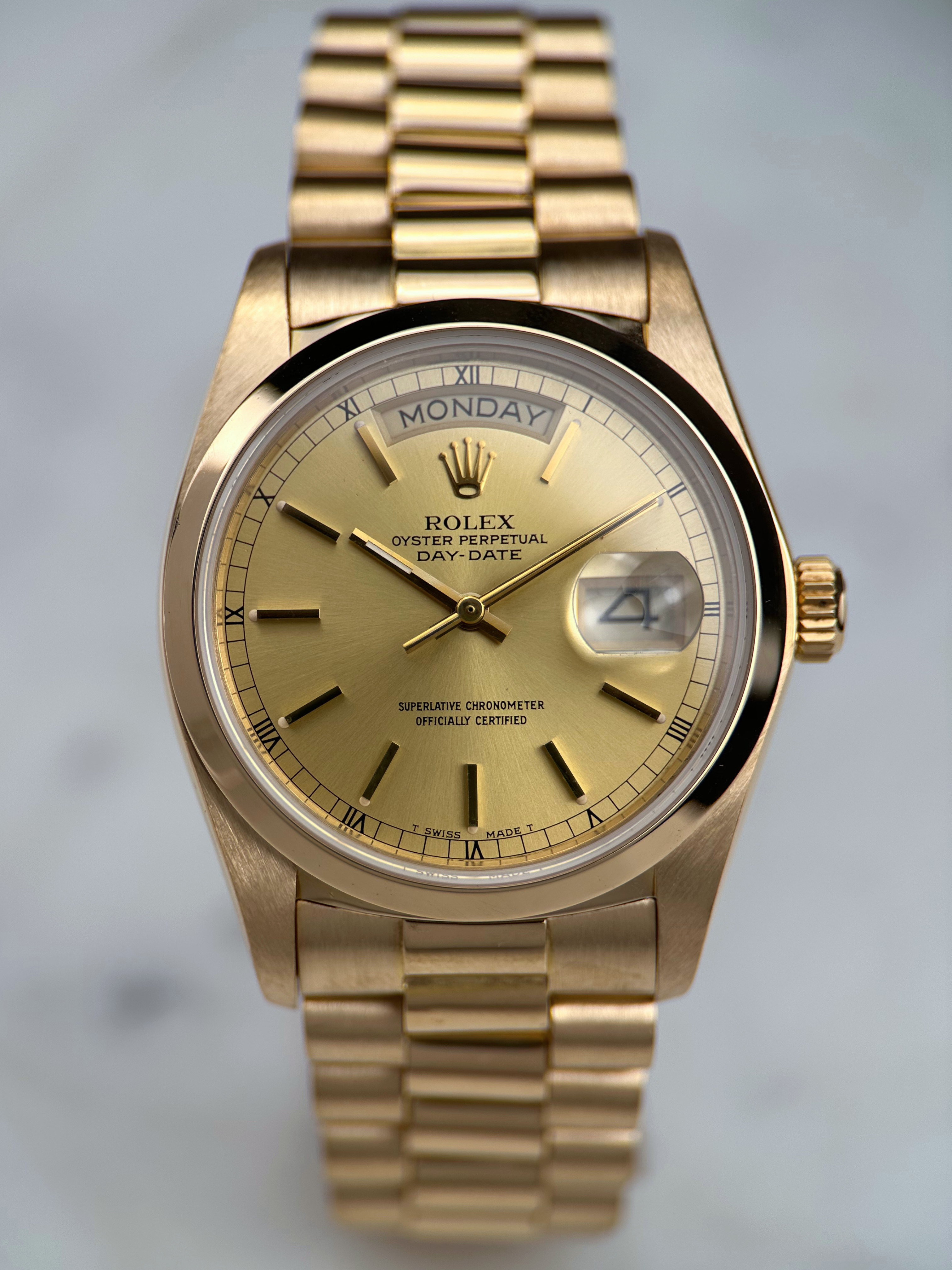 Rolex Day Date 36 Champagner 18028 aus 1978